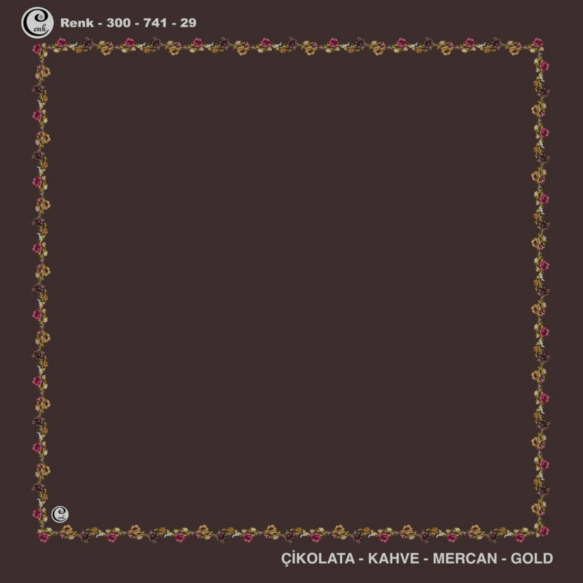 Cenk İçi Boş Oyalık Yazma (100 Cm) 741-29