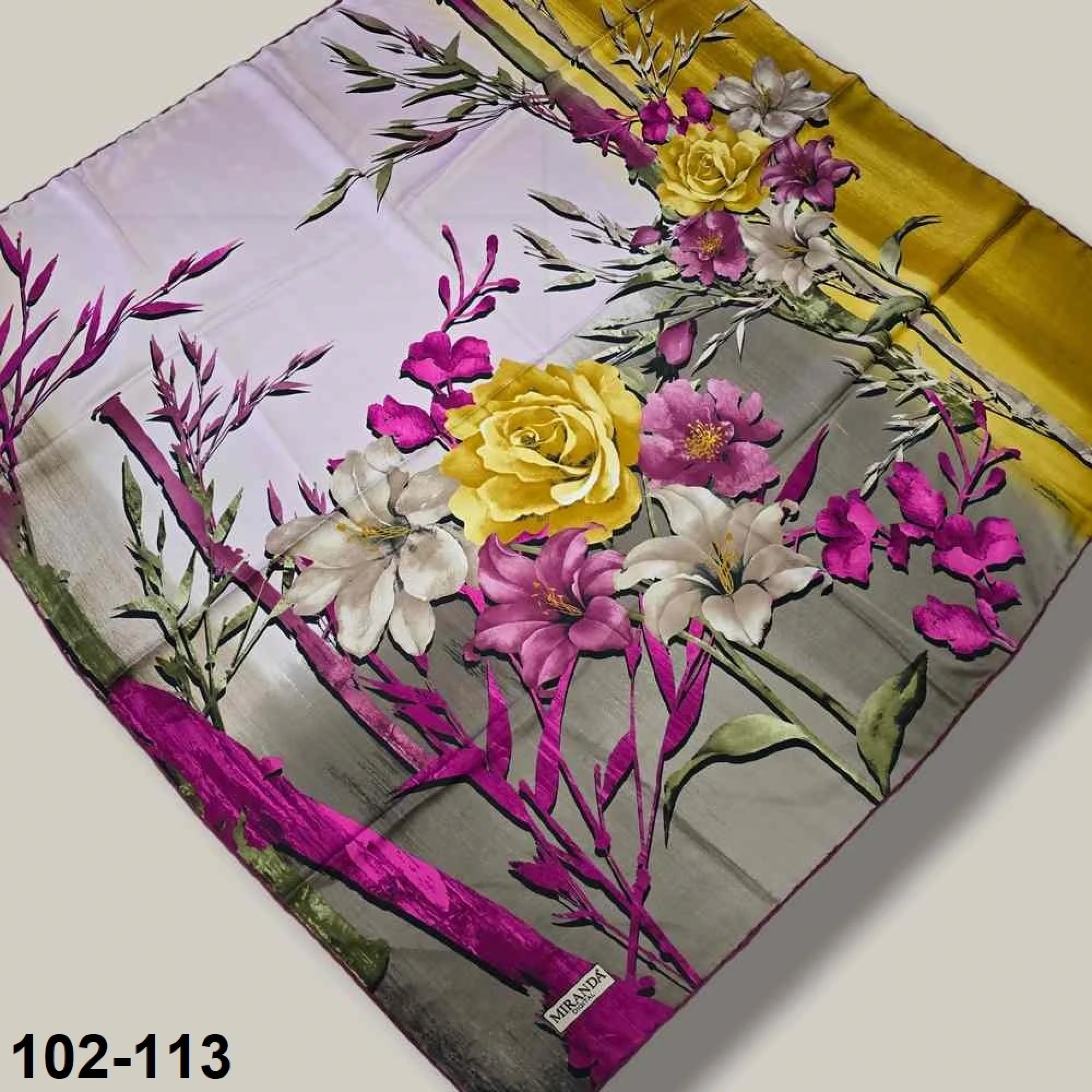Desenli Rayon & Tivil Eşarp 102-113