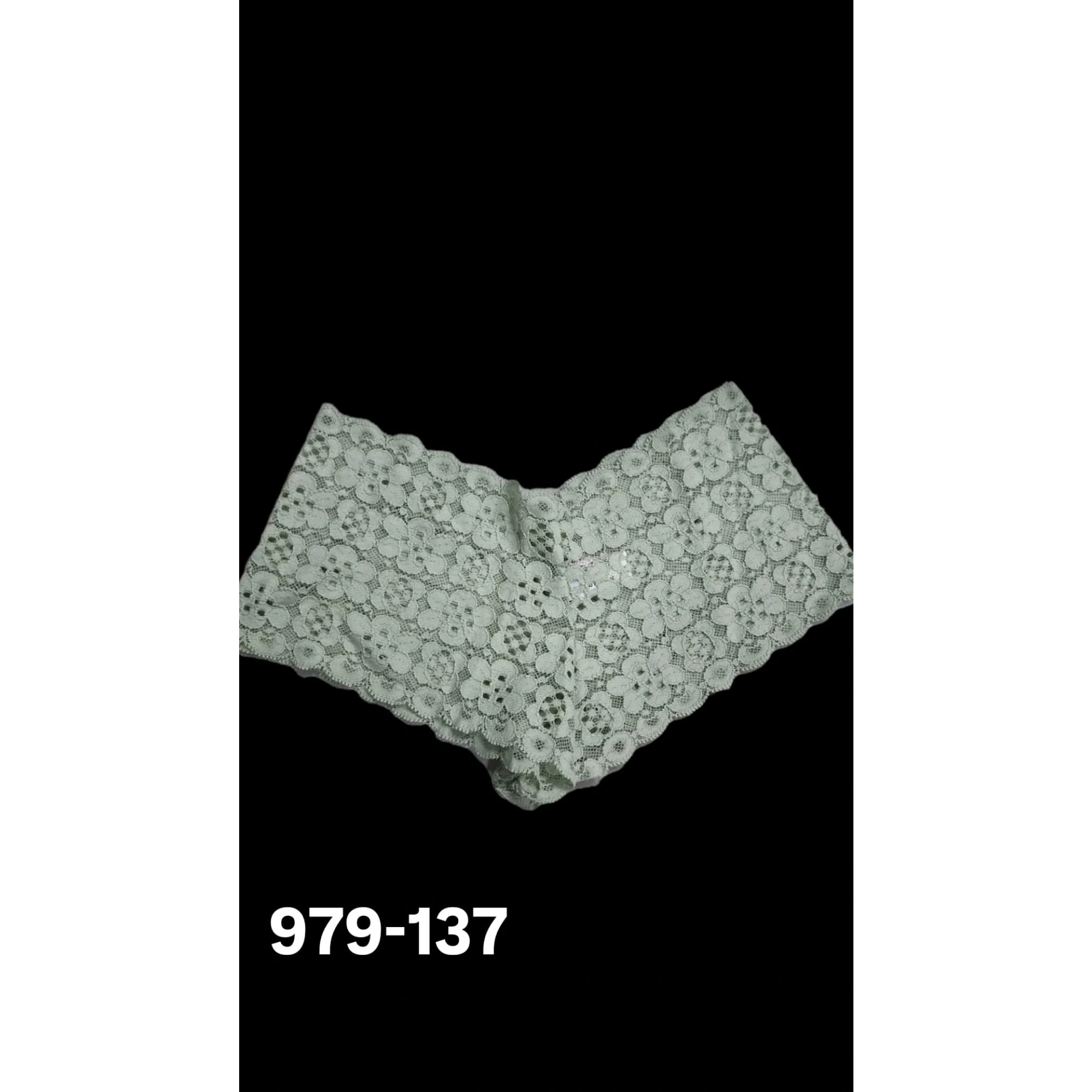dongili-Dantelli Bayan Boxer (9 adet) yeşil 979-137