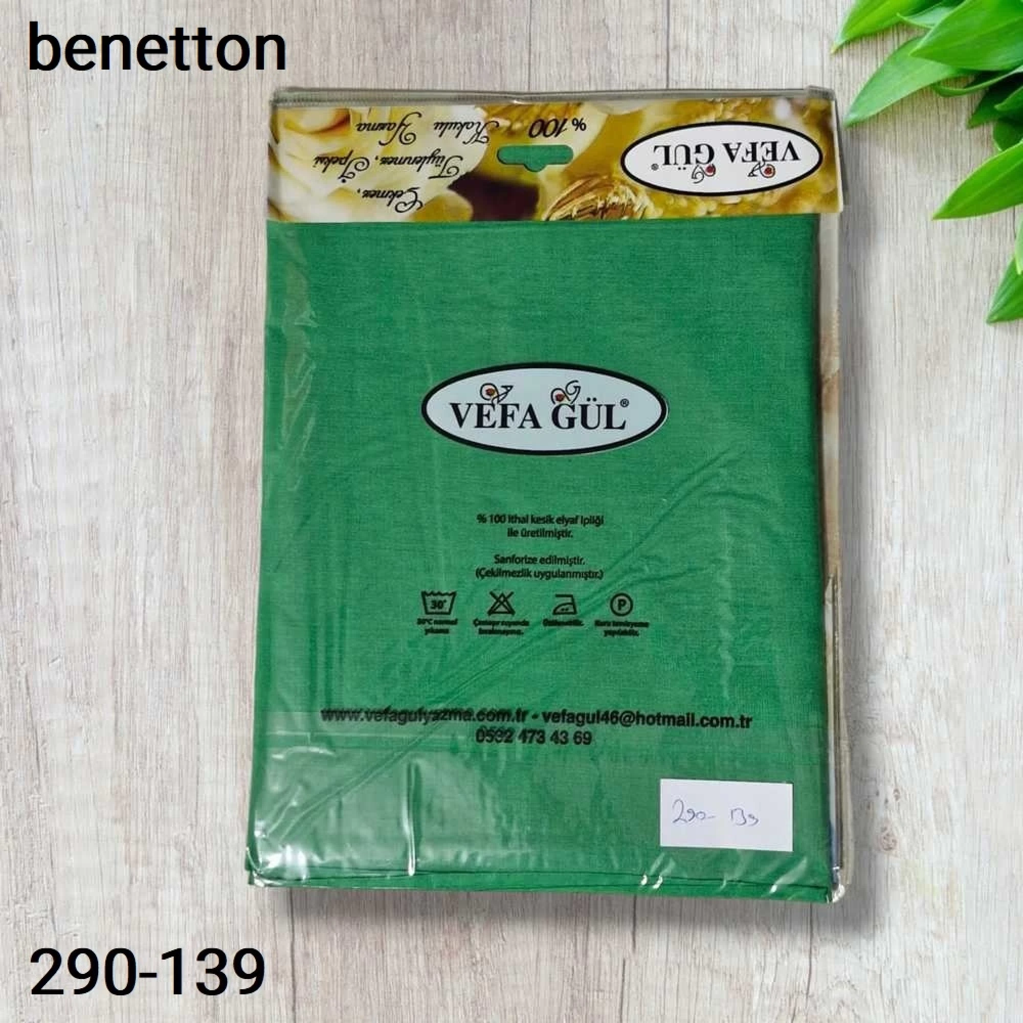 Düz Renk Ekonomik Poşetli Oyalık Yazma benetton 290-139