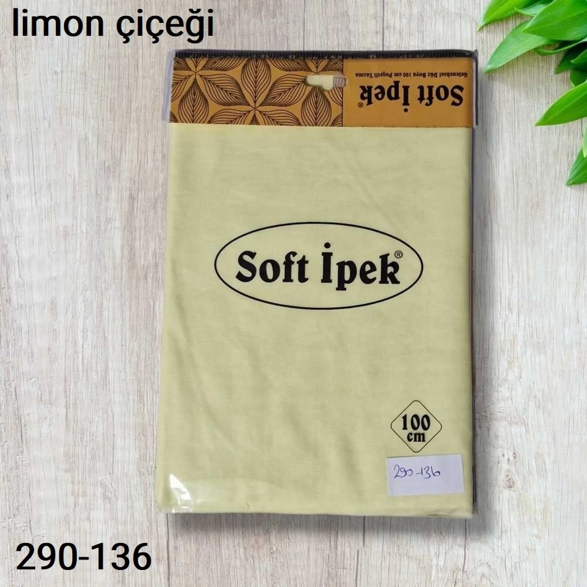 Düz Renk Ekonomik Poşetli Oyalık Yazma limon çiçeği 290-136