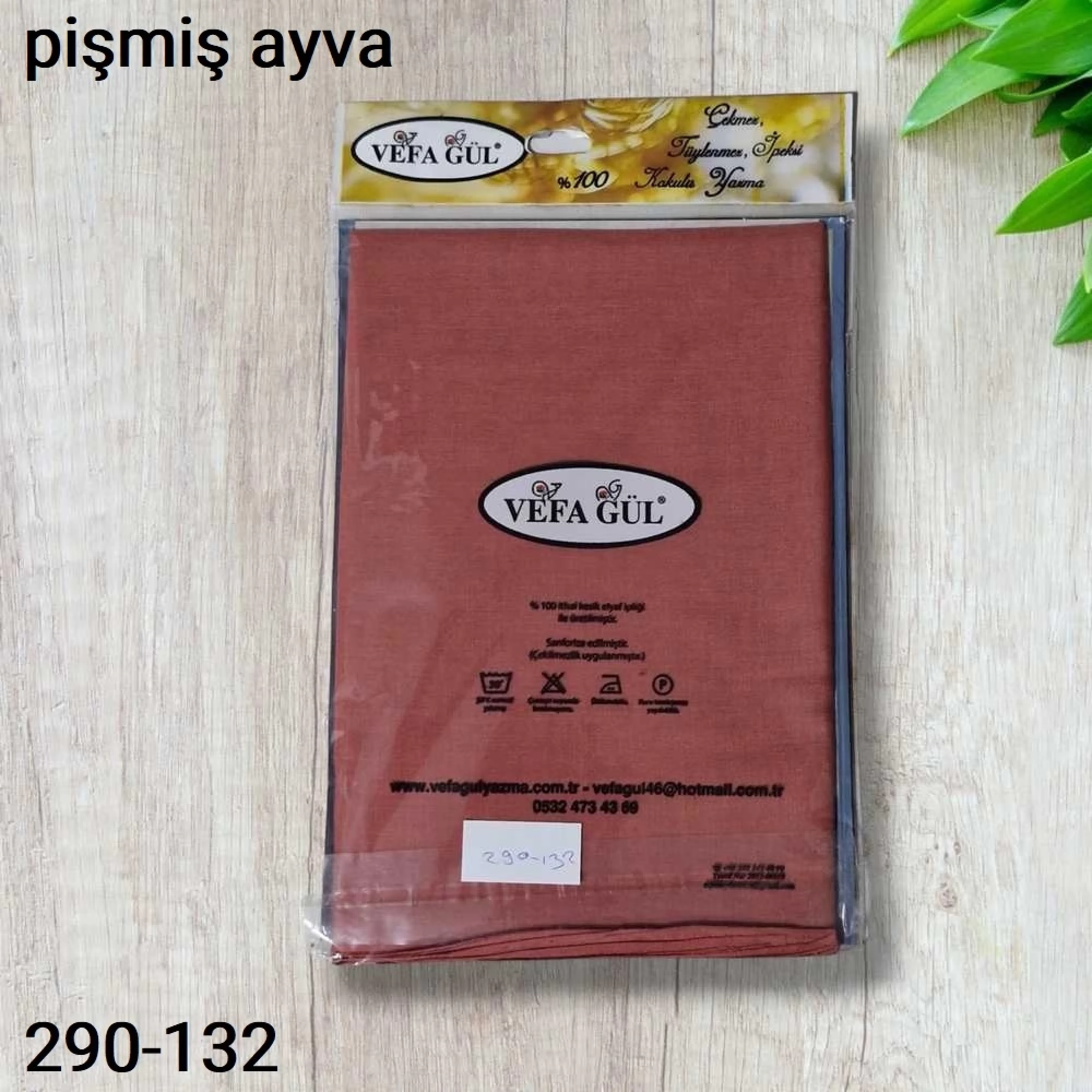 Düz Renk Ekonomik Poşetli Oyalık Yazma pişmiş ayva 290-132