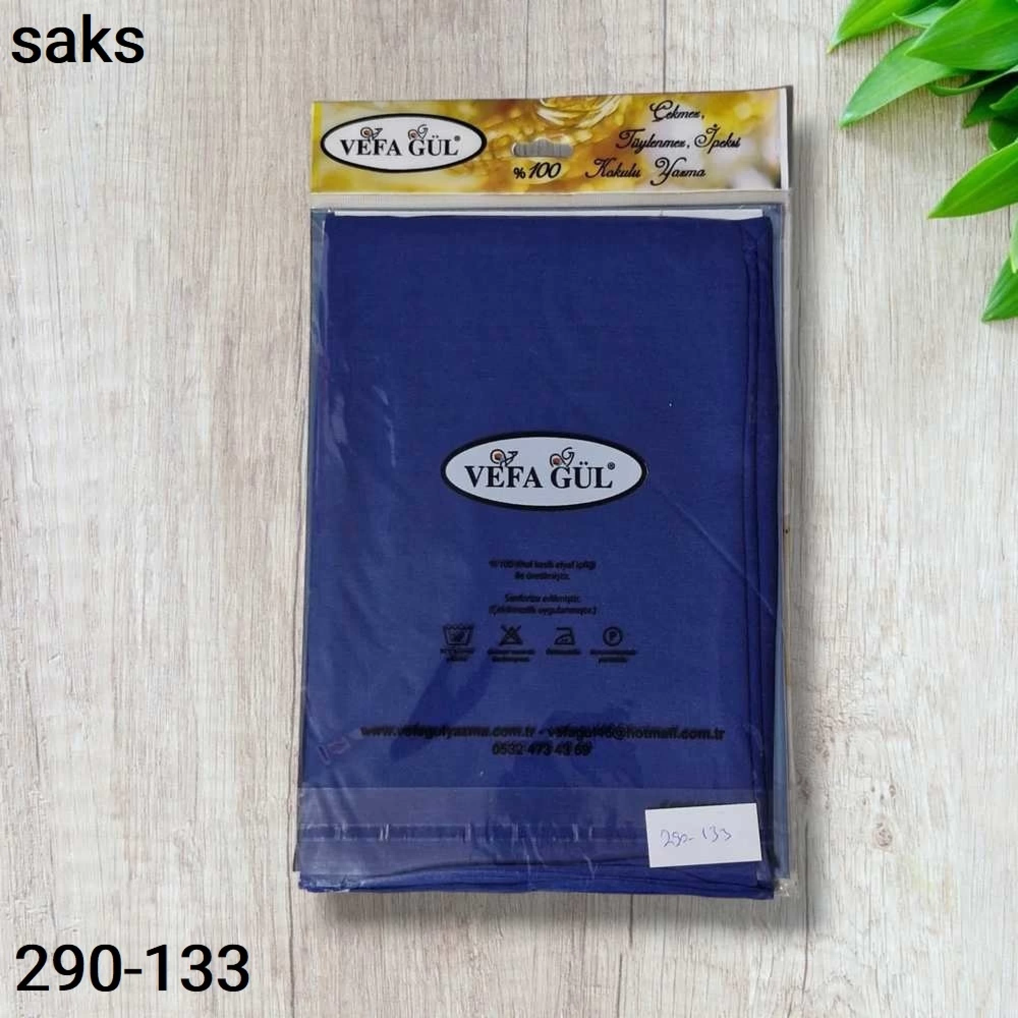 Düz Renk Ekonomik Poşetli Oyalık Yazma sak mavi 290-133