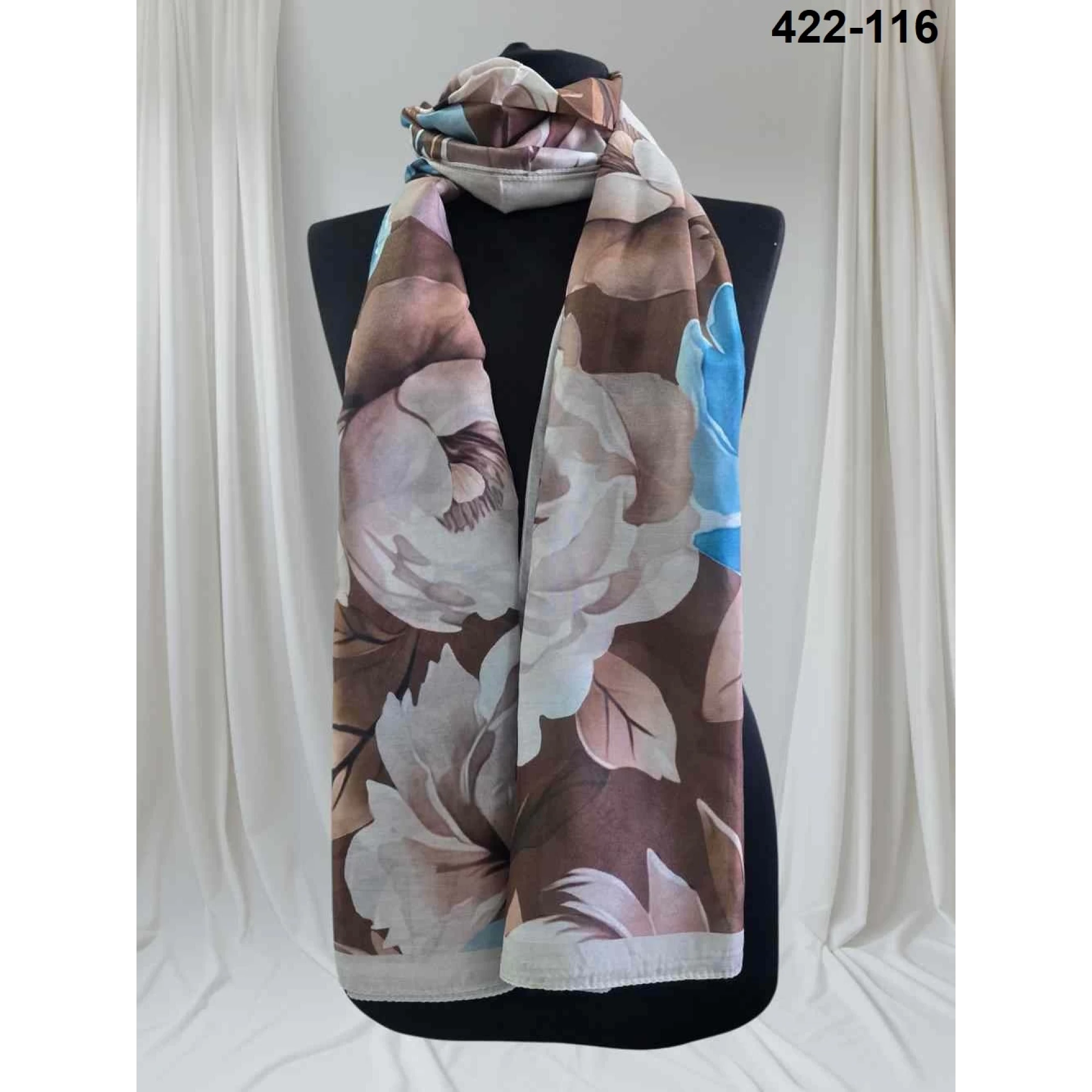 Eylül İpek Çiçek Desen Soft Şal 422-116