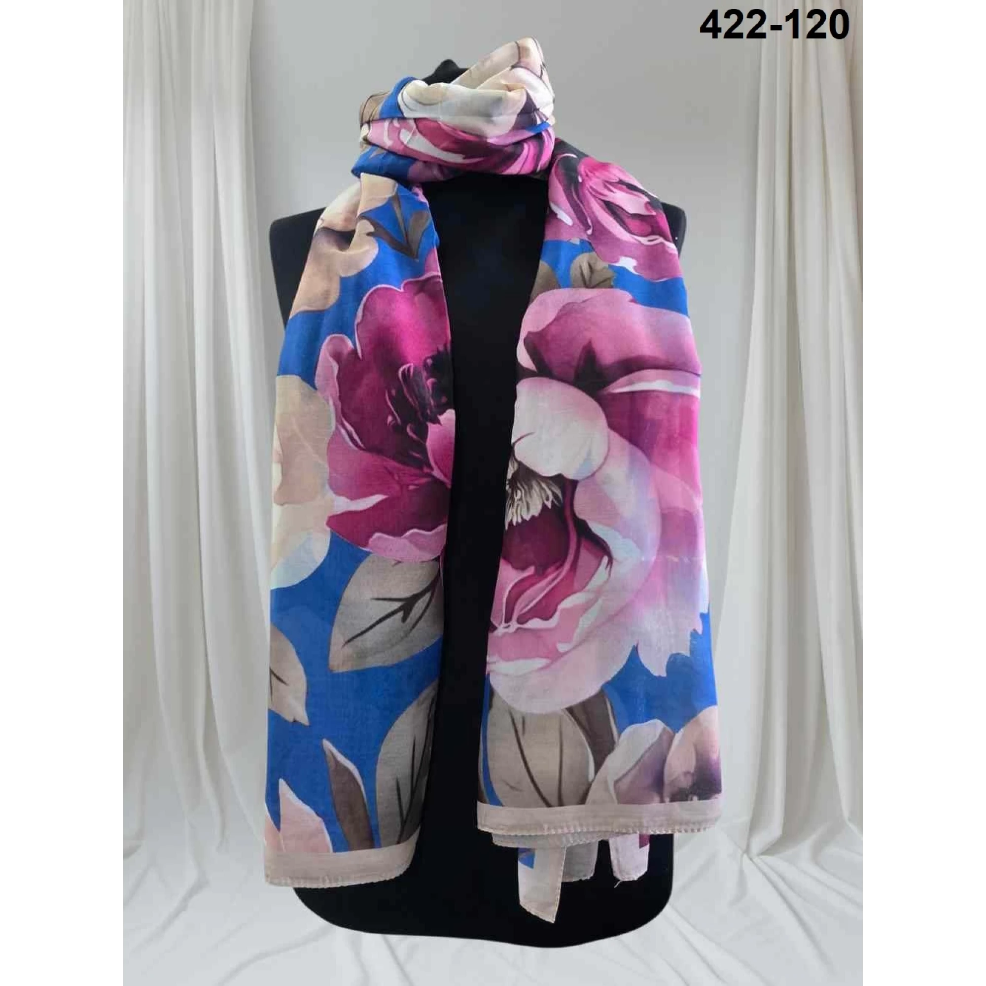 Eylül İpek Çiçek Desen Soft Şal 422-120