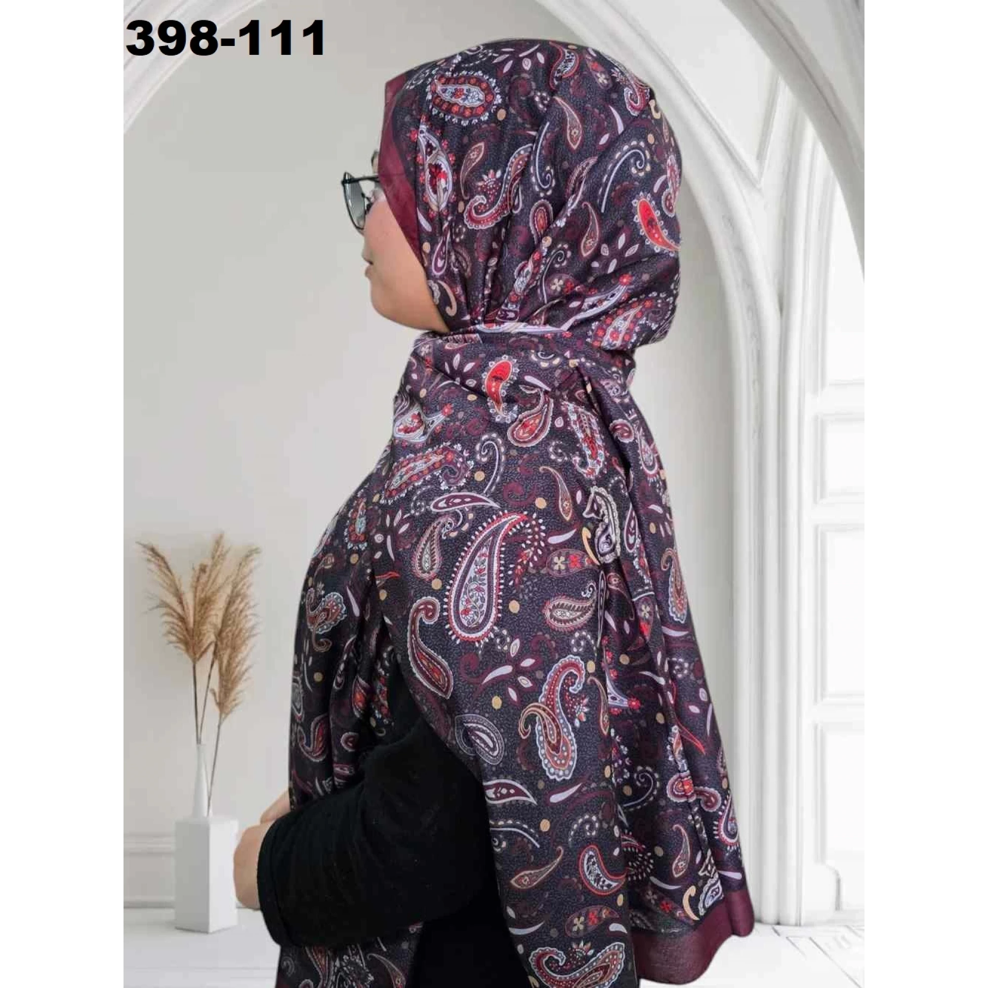 Eylül İpek Etnik Desen Soft Şal 398-111