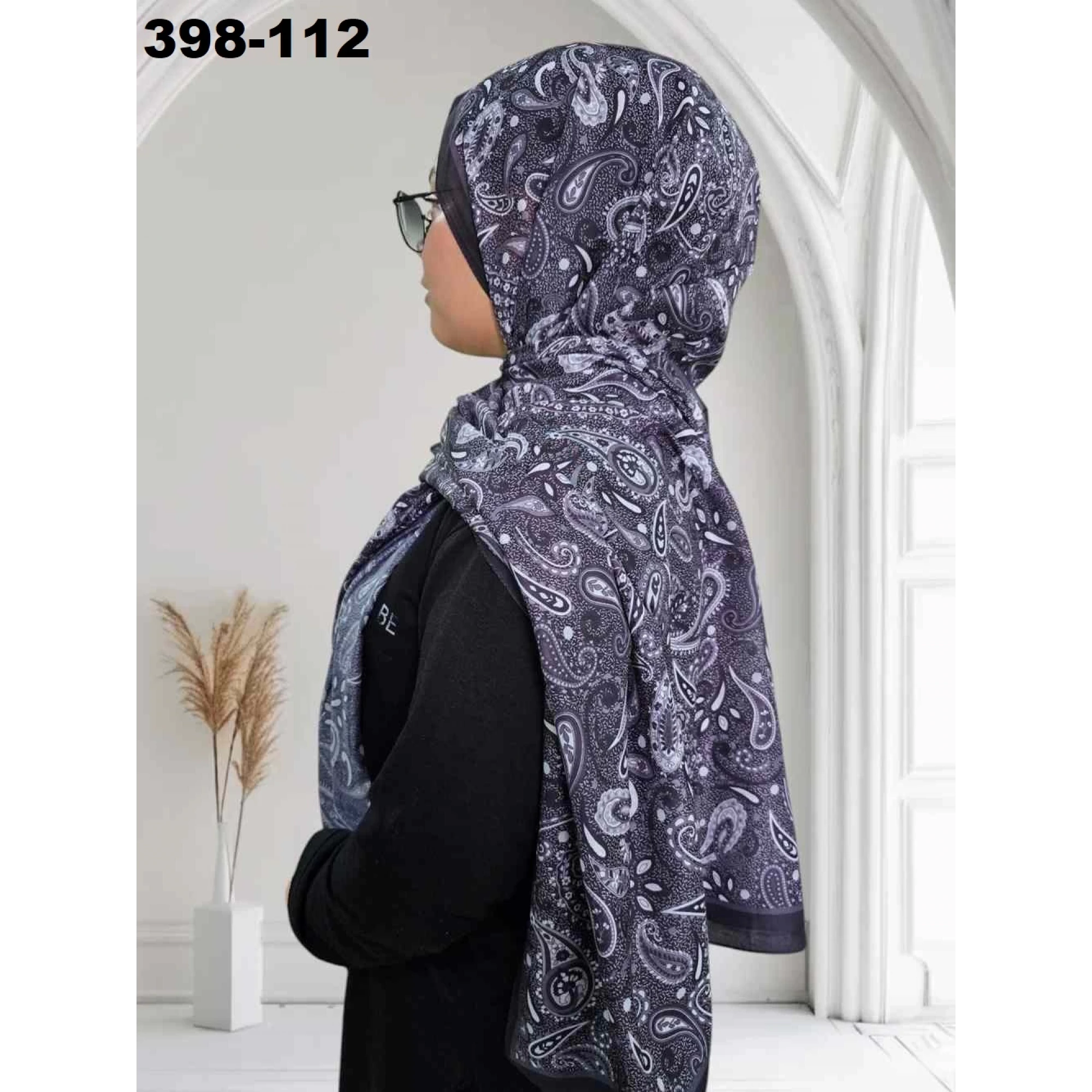Eylül İpek Etnik Desen Soft Şal 398-112