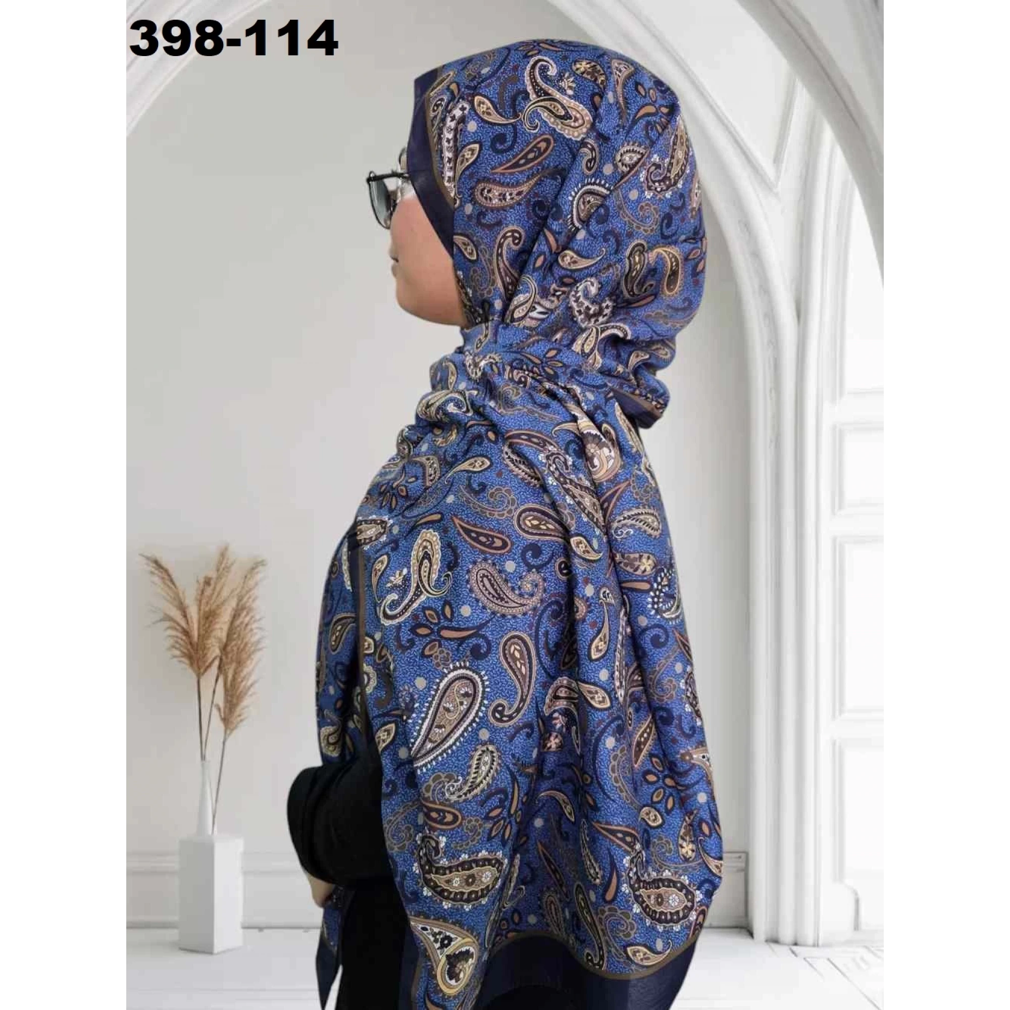 Eylül İpek Etnik Desen Soft Şal 398-114