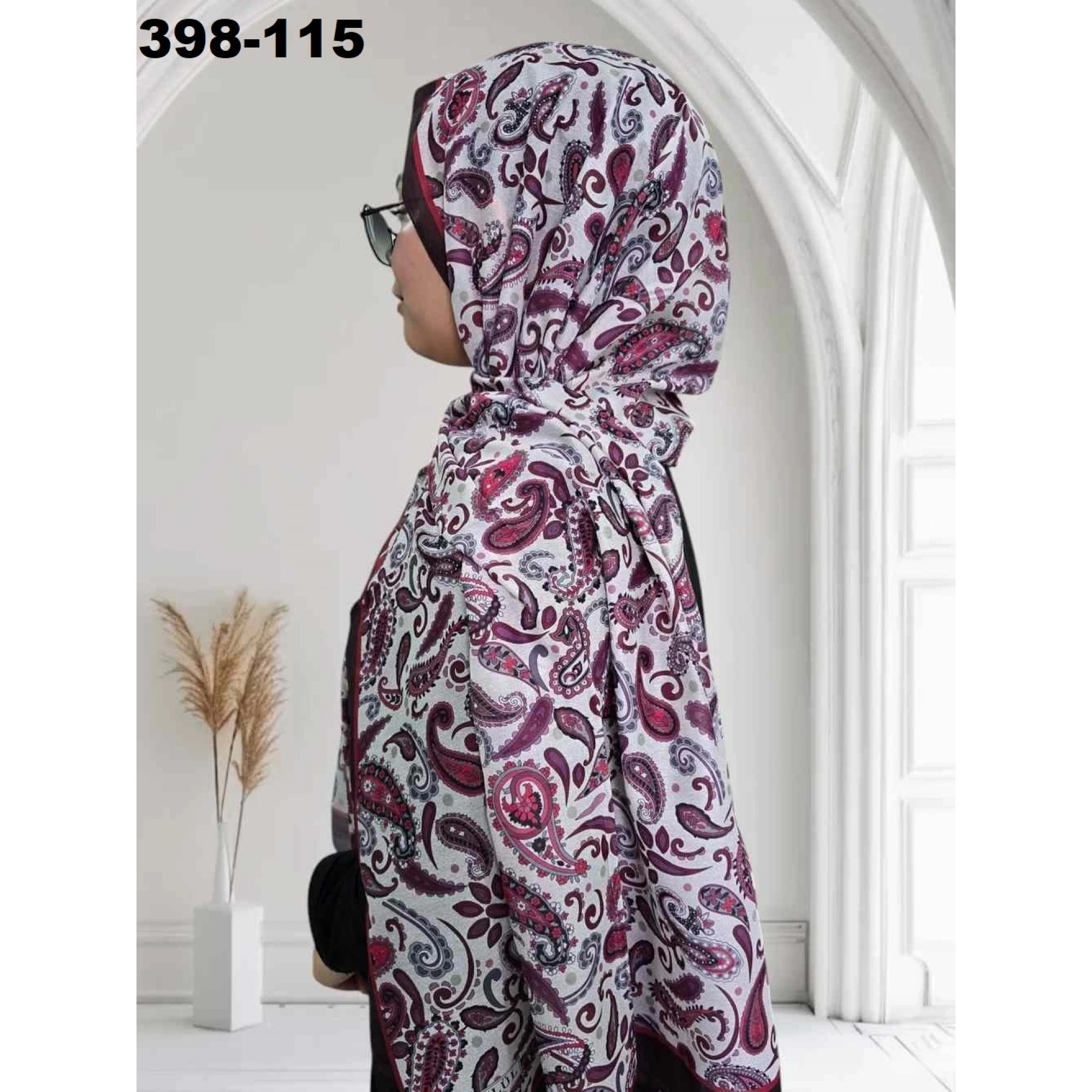Eylül İpek Etnik Desen Soft Şal 398-115