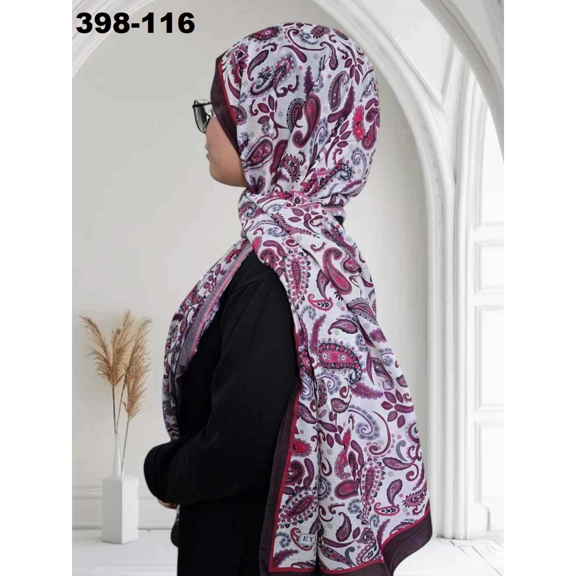 Eylül İpek Etnik Desen Soft Şal 398-116