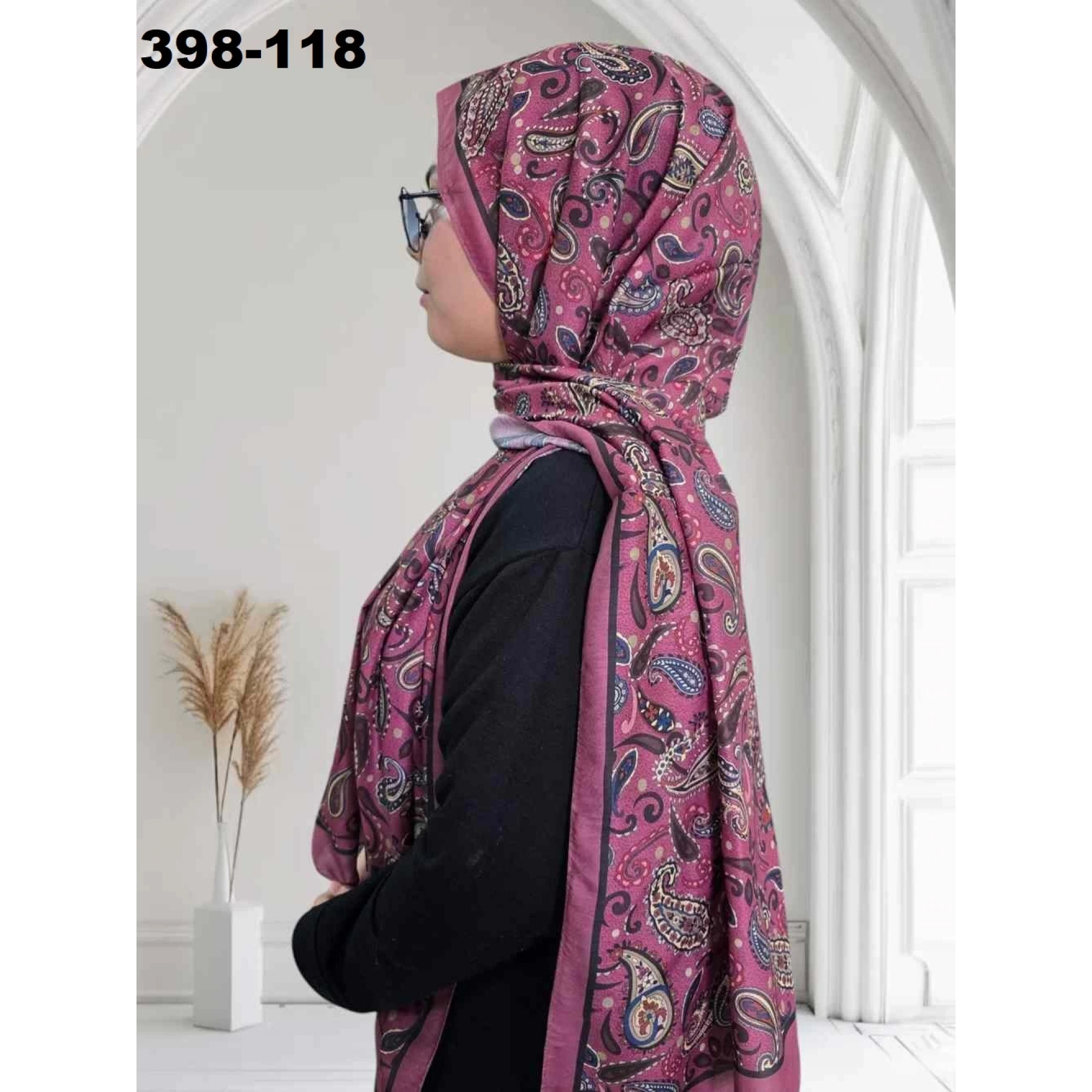 Eylül İpek Etnik Desen Soft Şal 398-118