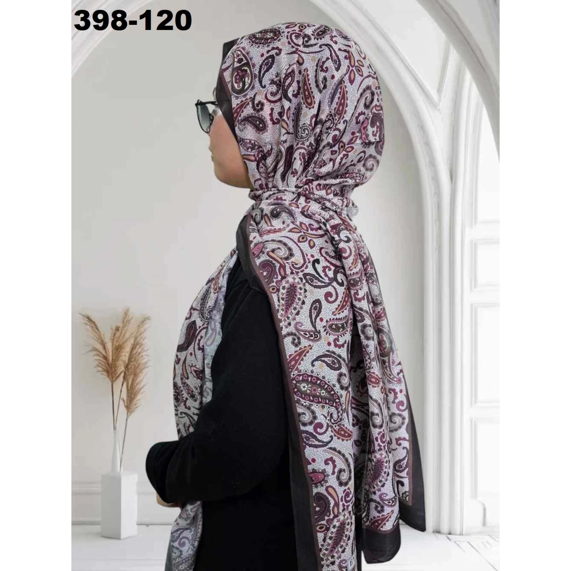 Eylül İpek Etnik Desen Soft Şal 398-120
