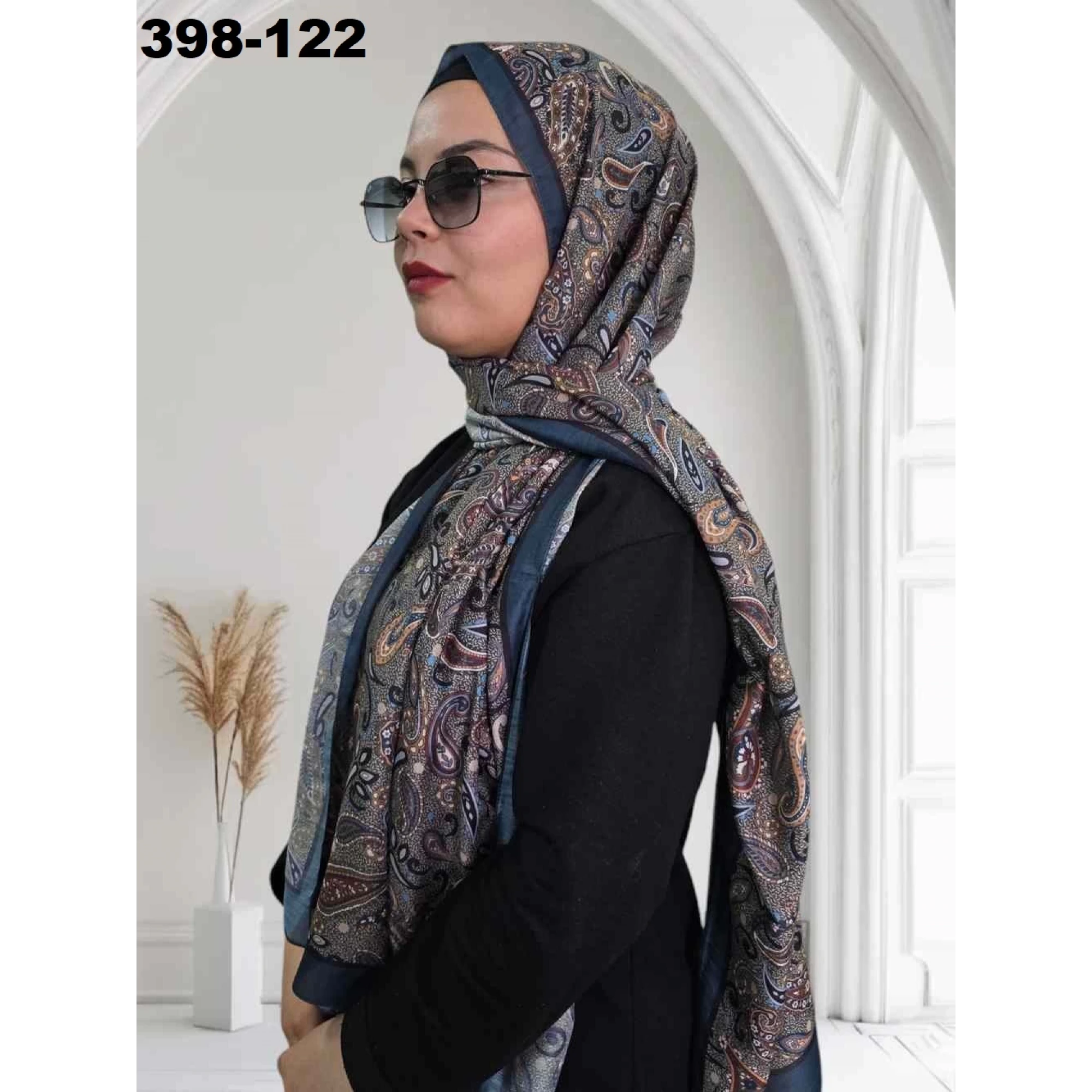 Eylül İpek Etnik Desen Soft Şal 398-122