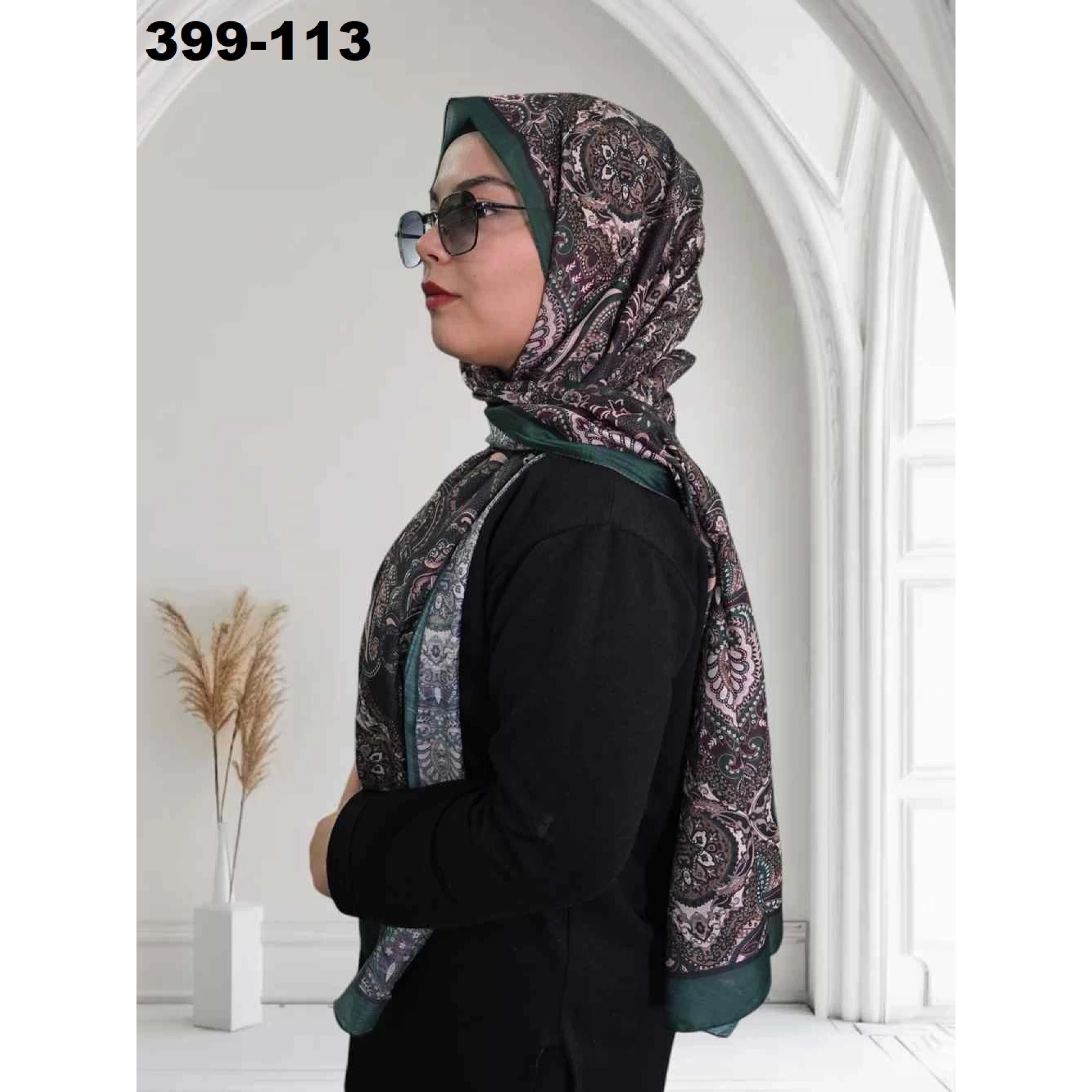 Eylül İpek Etnik Desen Soft Şal 399-113