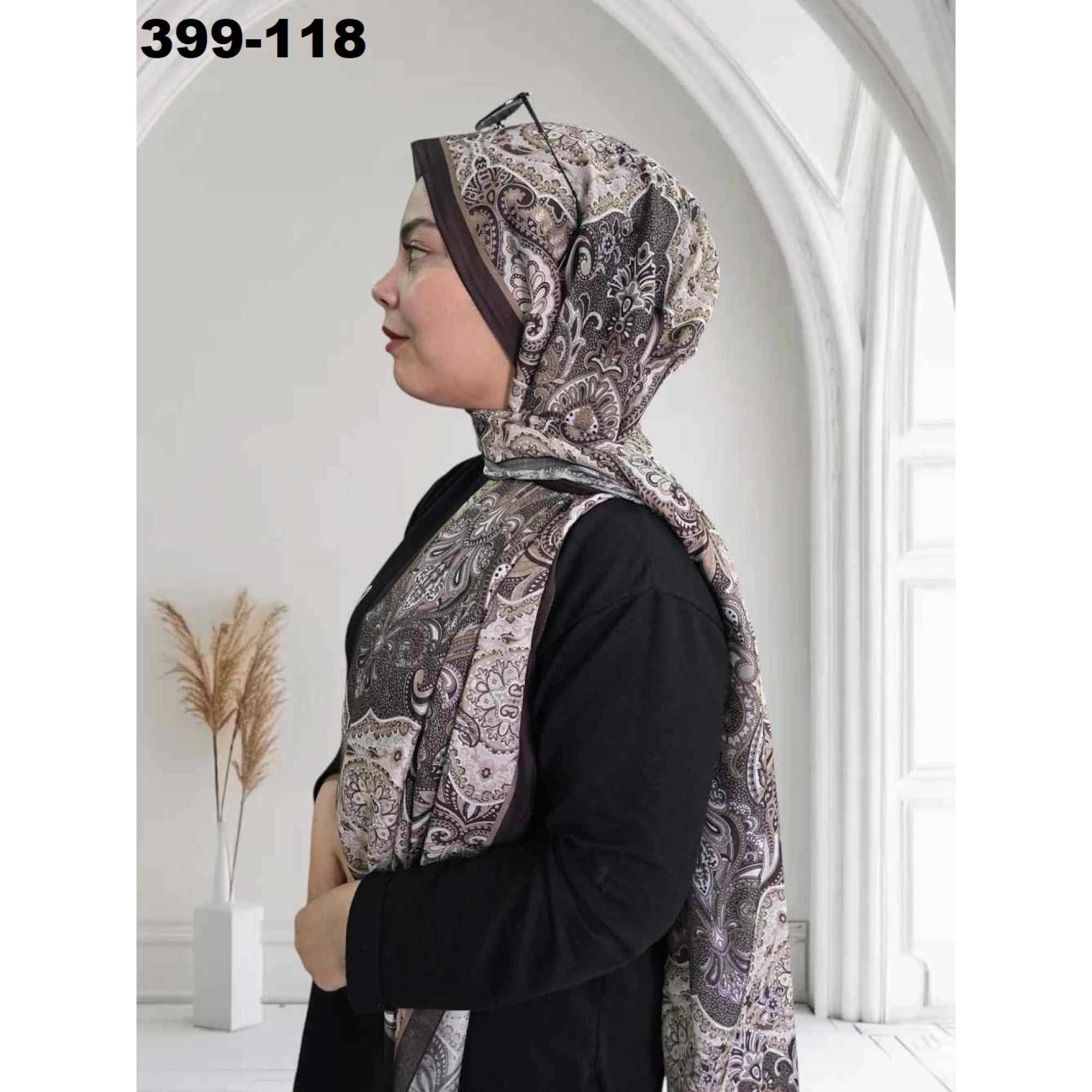 Eylül İpek Etnik Desen Soft Şal 399-118