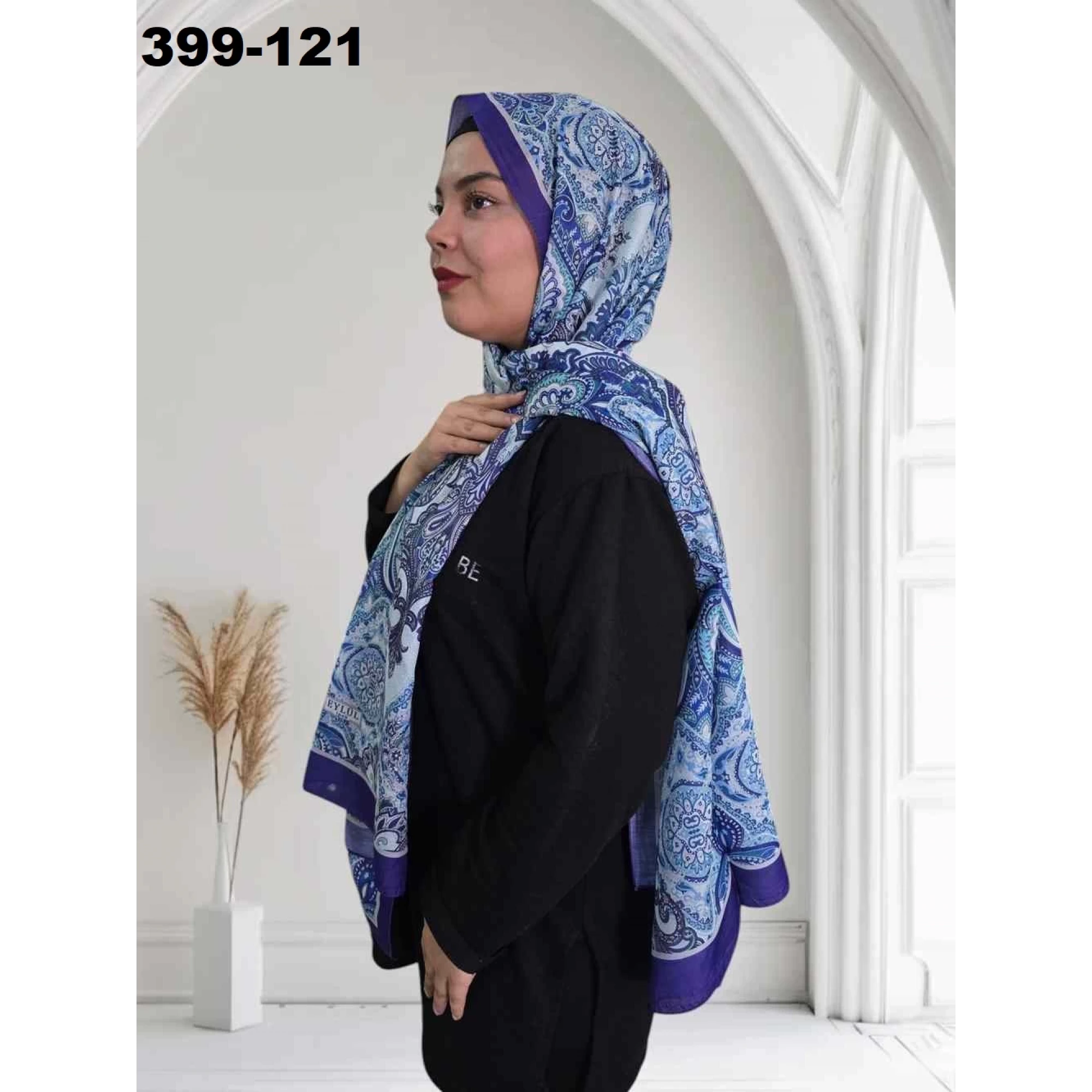 Eylül İpek Etnik Desen Soft Şal 399-121