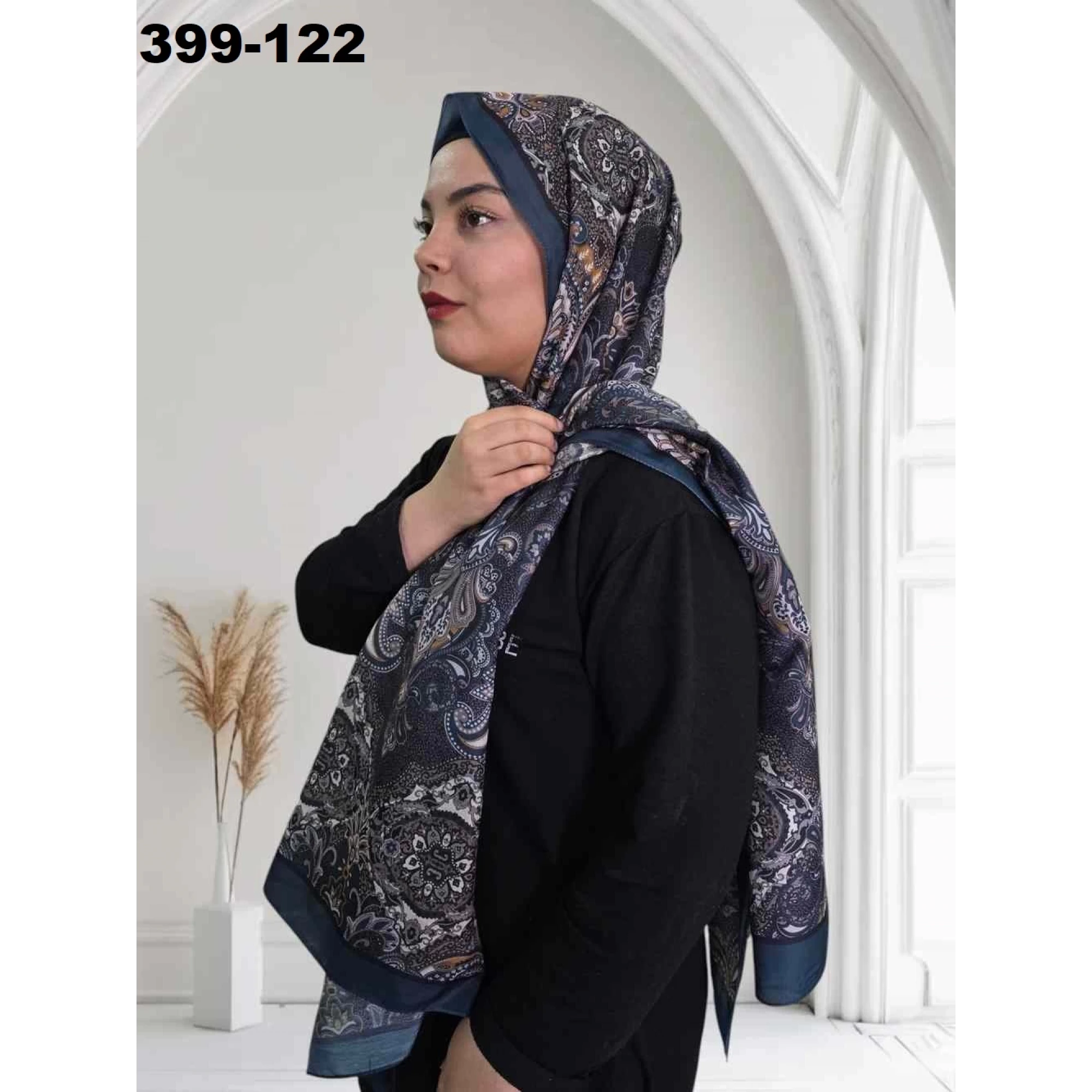 Eylül İpek Etnik Desen Soft Şal 399-122
