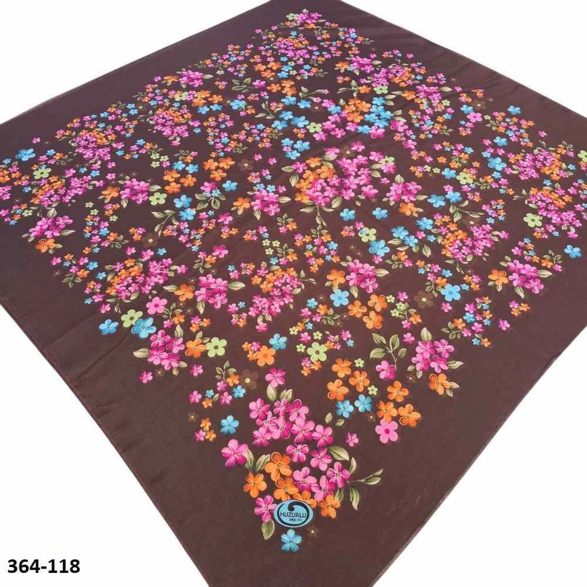 Huzurlu İpek Polyester Oyalık Yazma 364-118