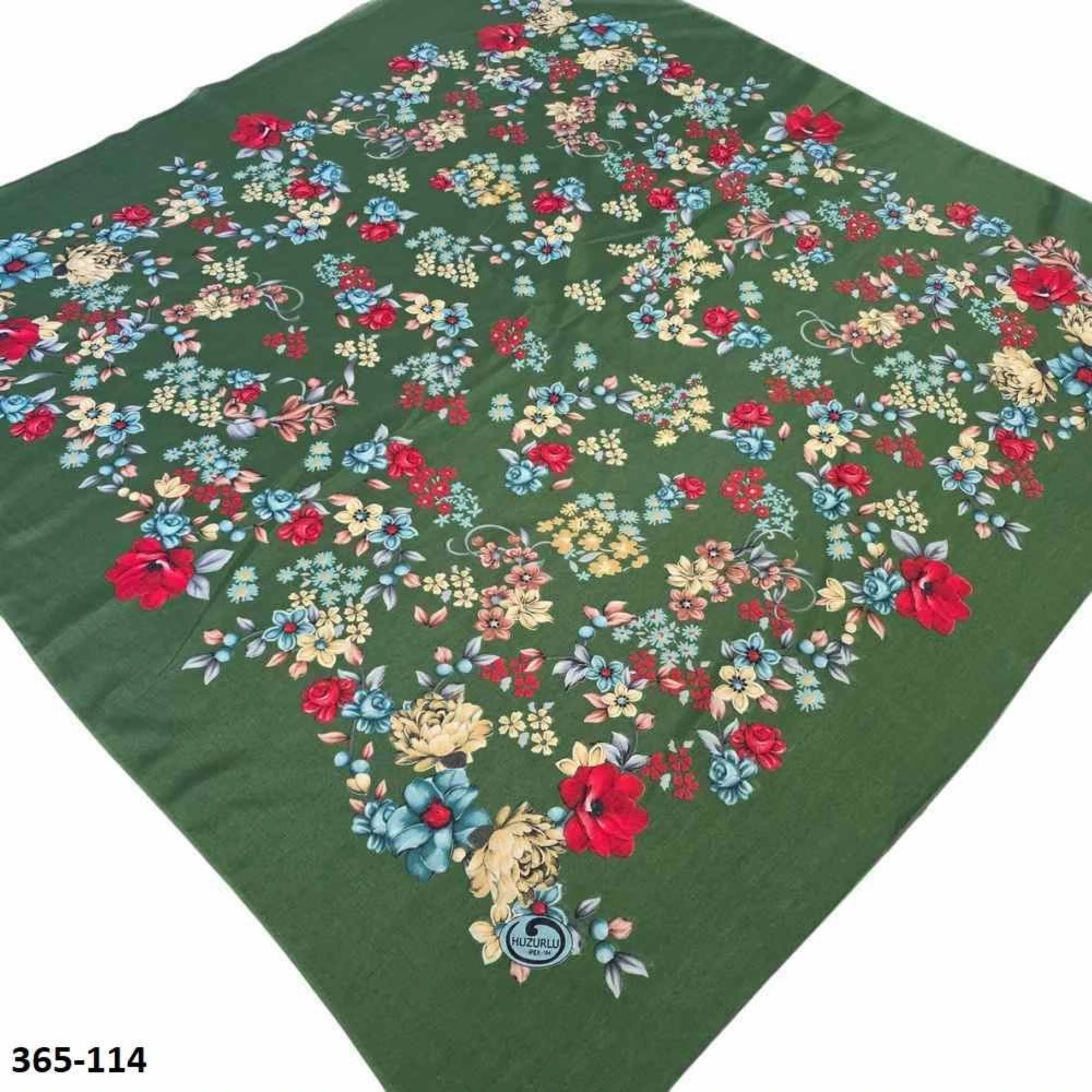 Huzurlu İpek Polyester Oyalık Yazma 365-114