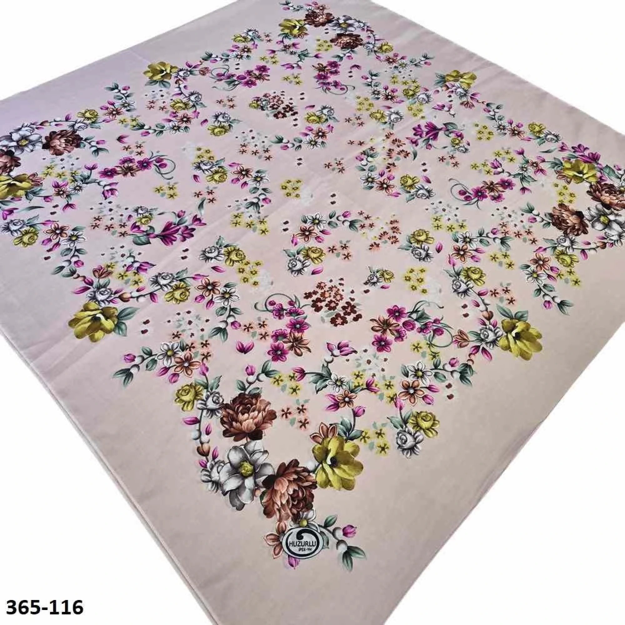 Huzurlu İpek Polyester Oyalık Yazma 365-116