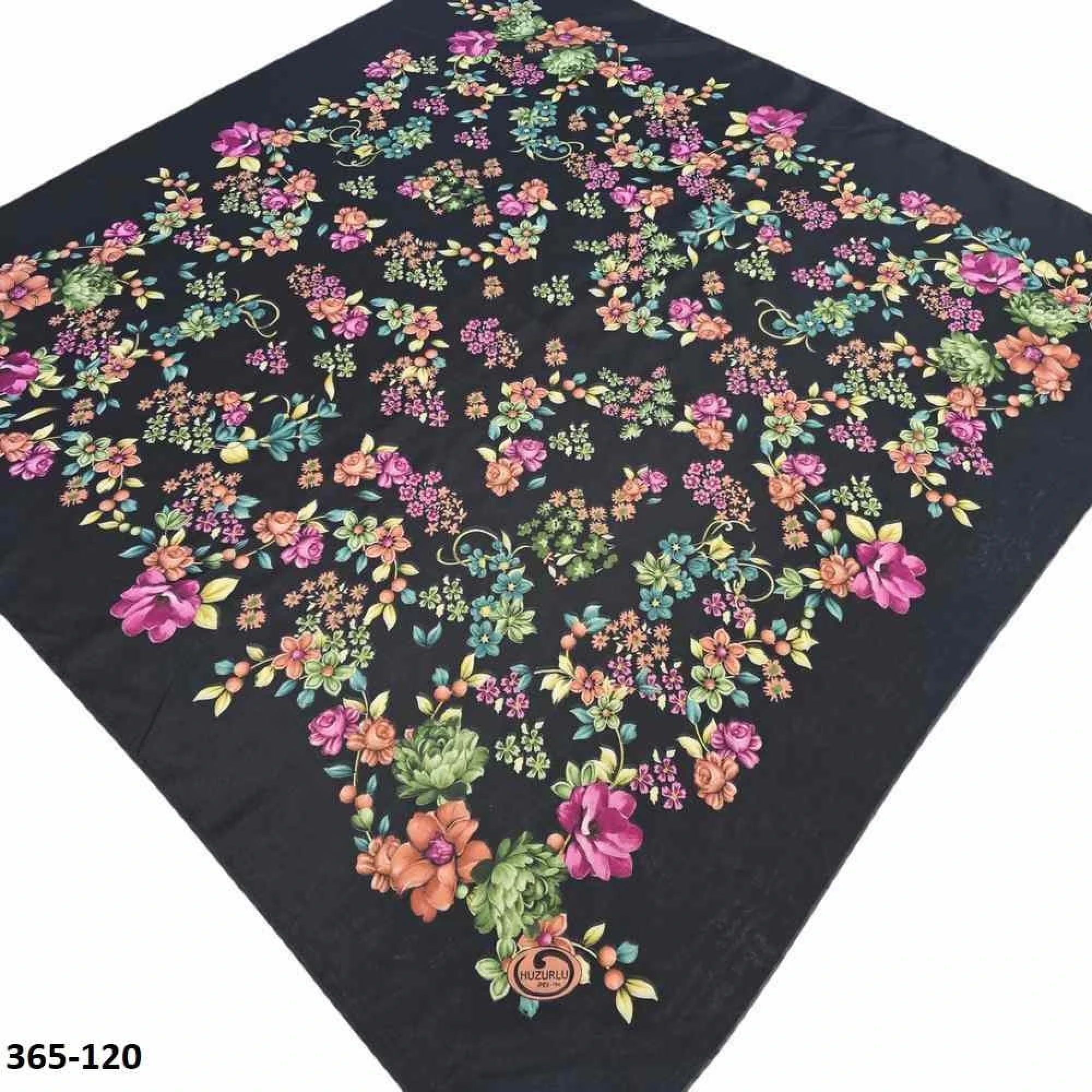 Huzurlu İpek Polyester Oyalık Yazma 365-120