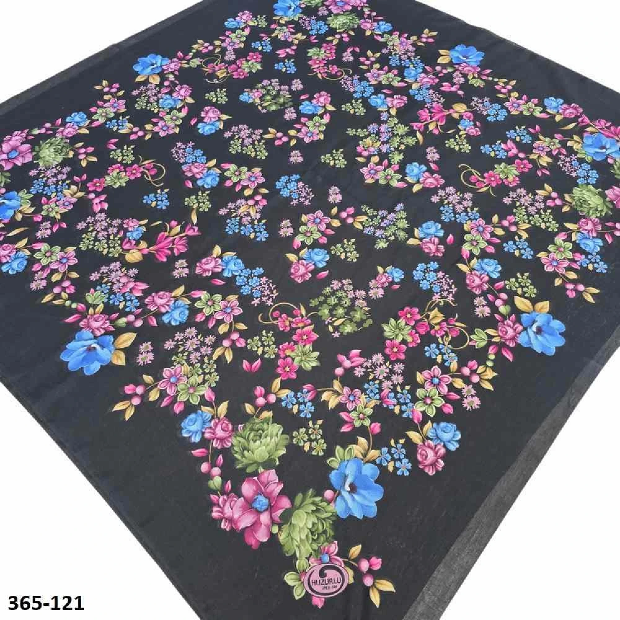 Huzurlu İpek Polyester Oyalık Yazma 365-121