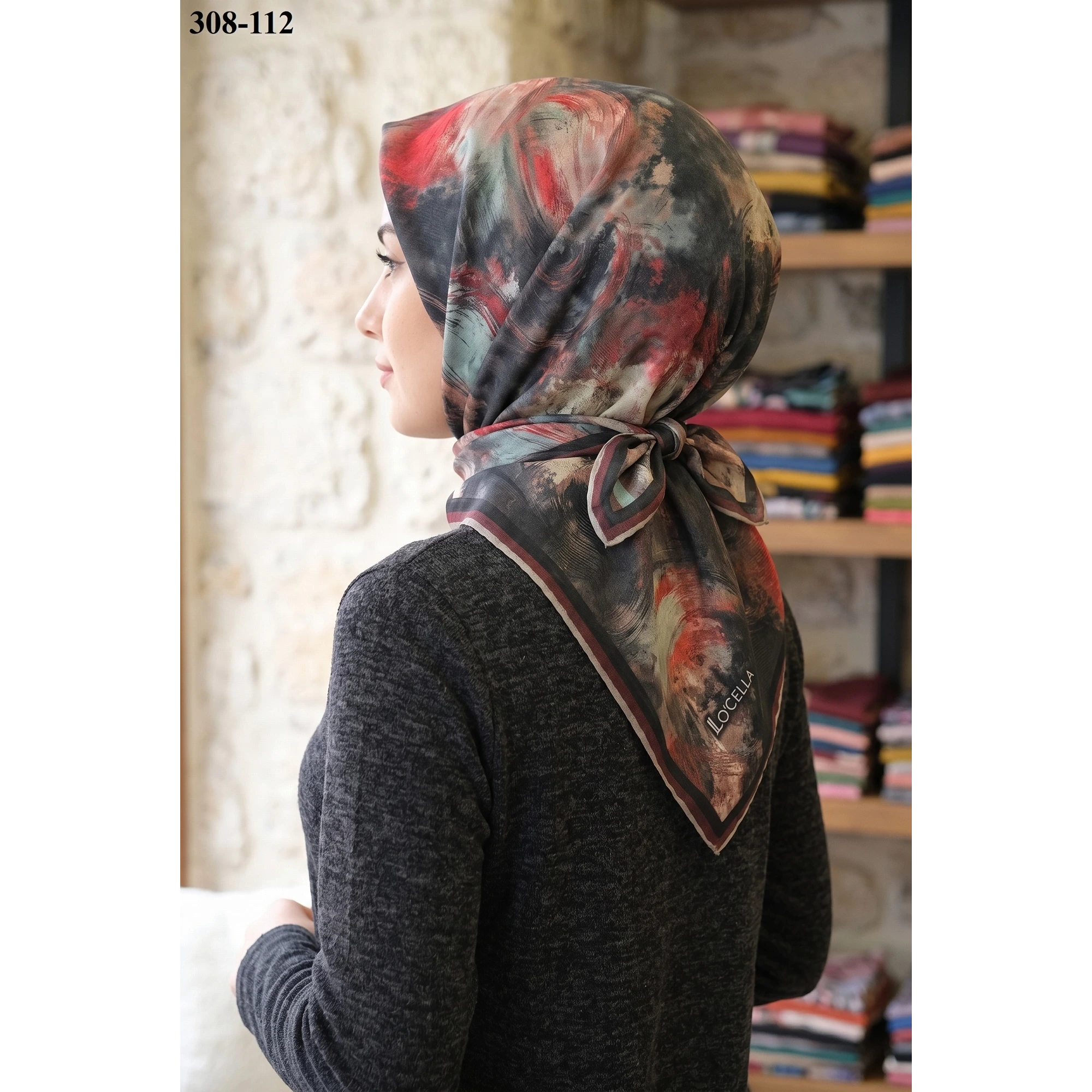 Locella Soft Pamuk Eşarp 308-112