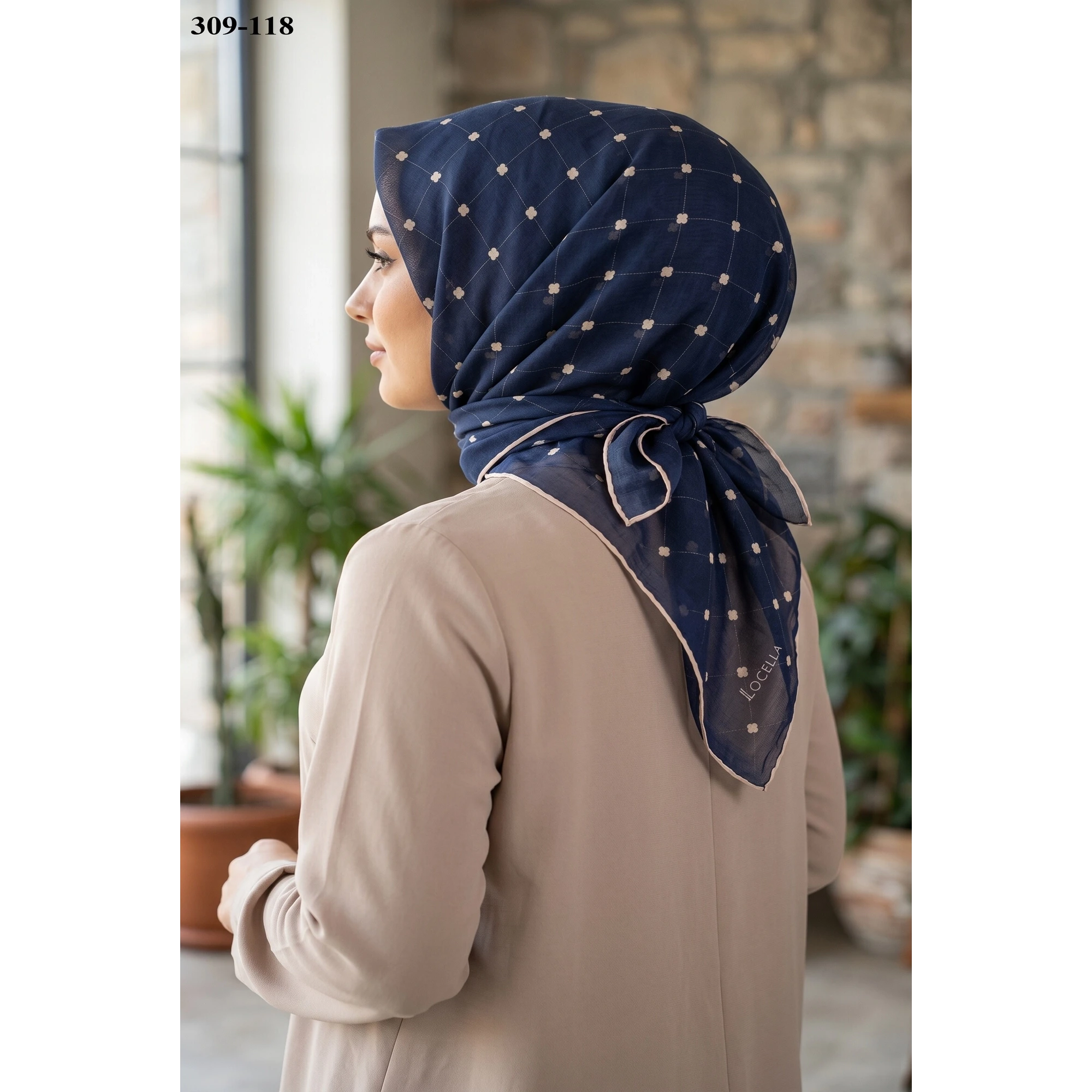 Locella Soft Pamuk Eşarp 309-118