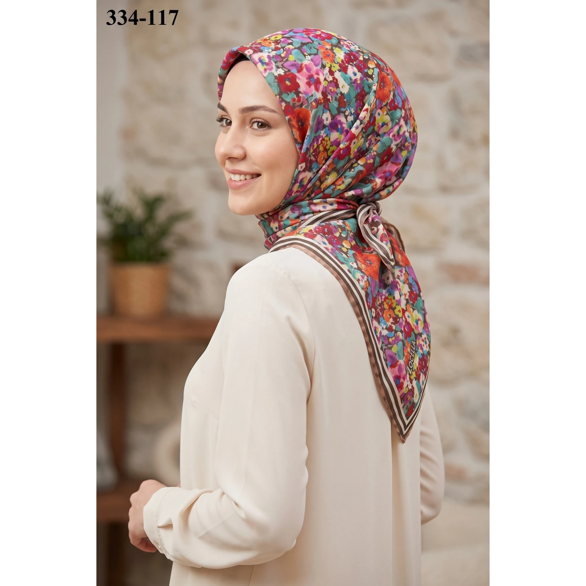 Locella Soft Pamuk Eşarp 334-117