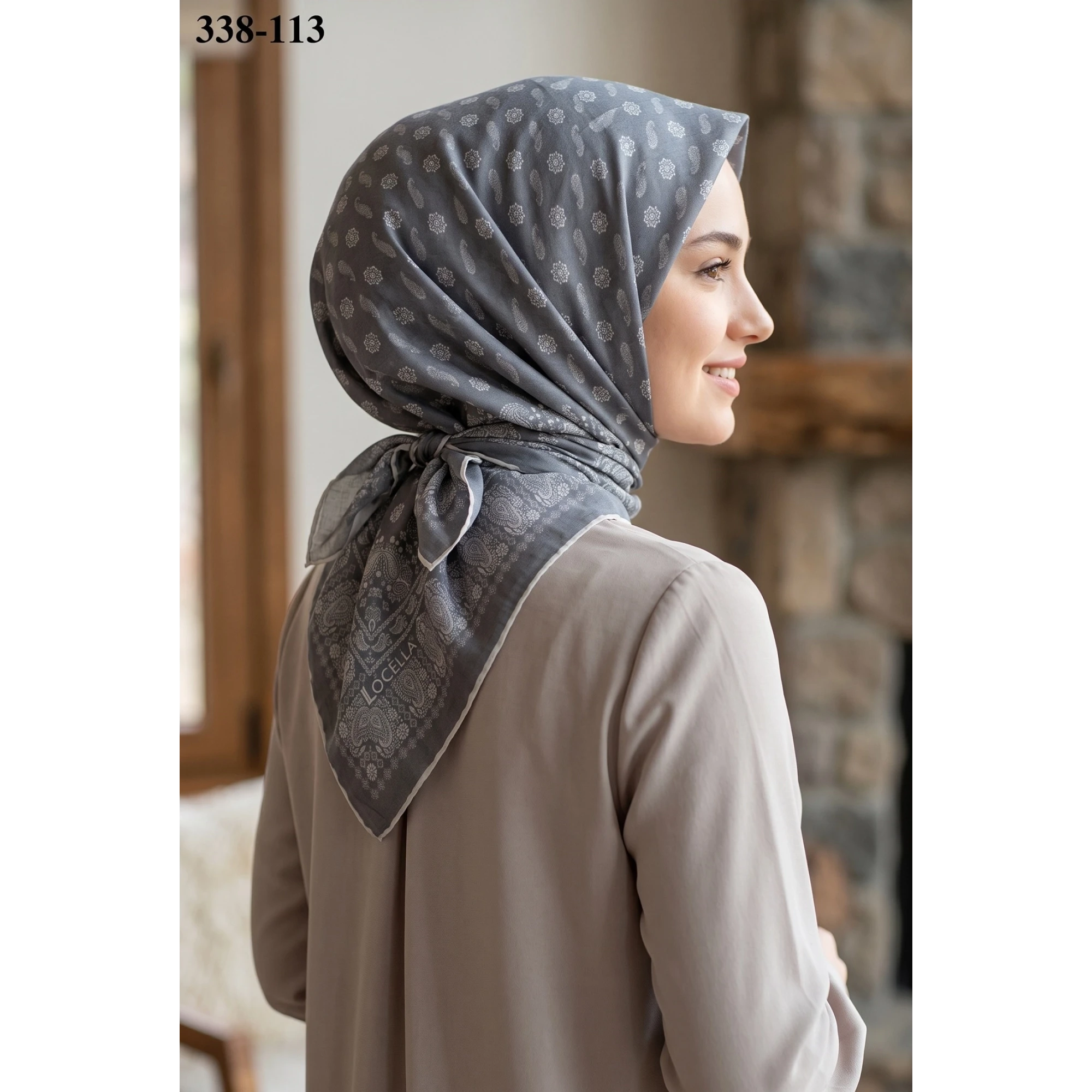 Locella Soft Pamuk Eşarp 338-113