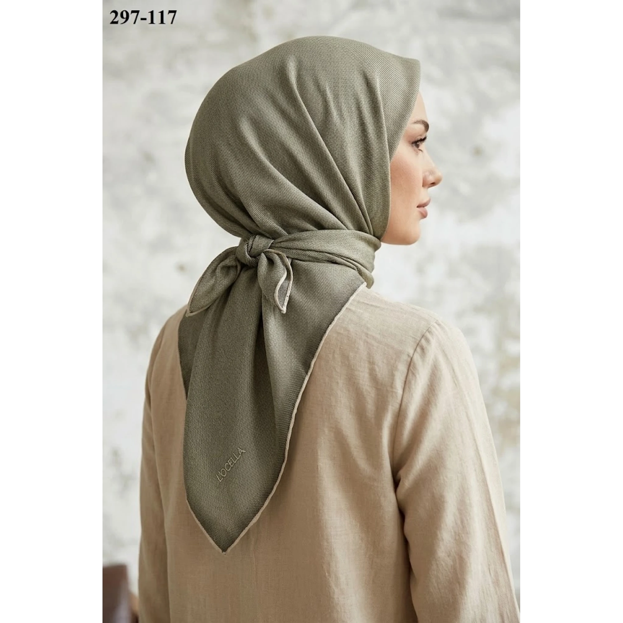 Locella Soft Pamuk Eşarp (A. Haki) 297-117