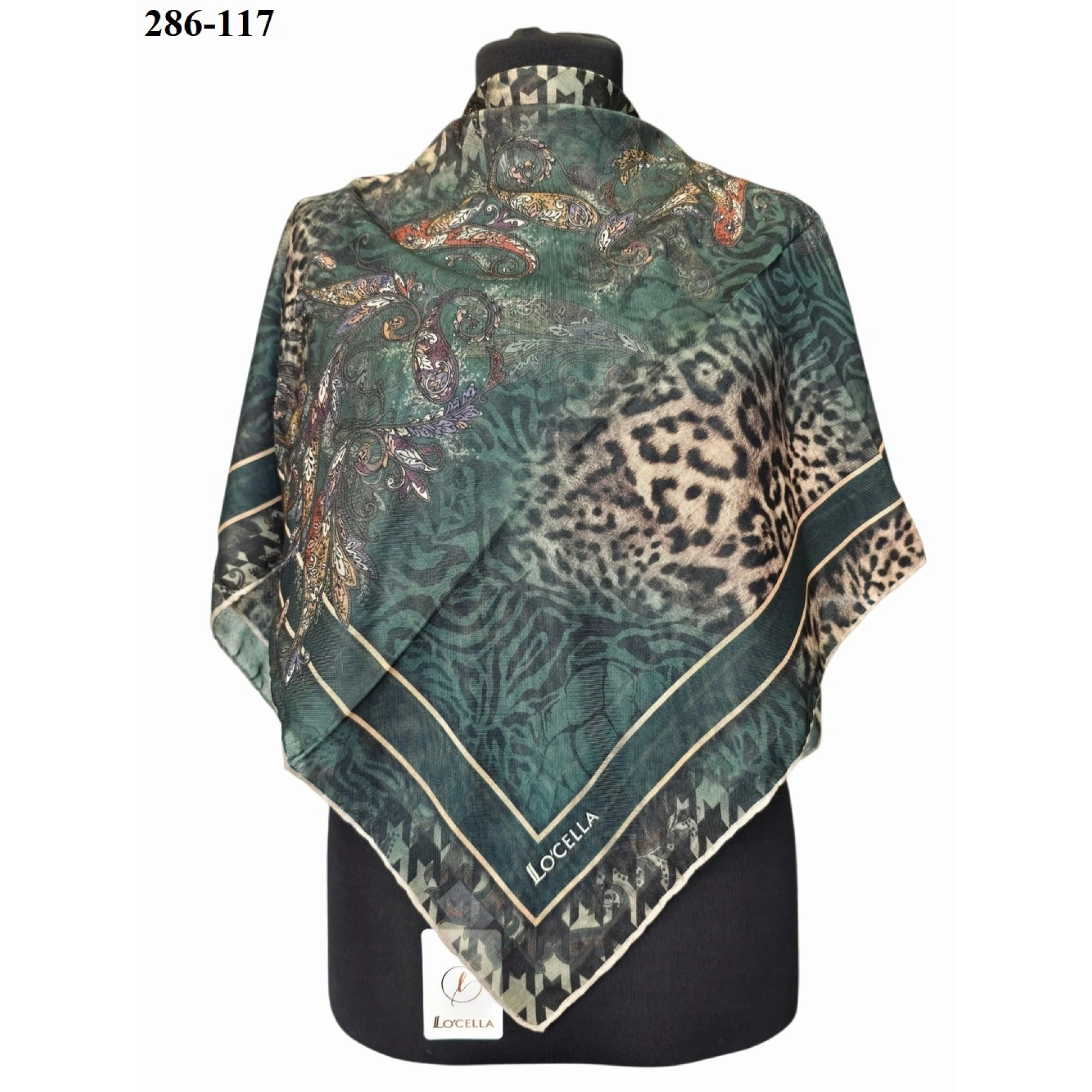 Locella Soft Pamuk Eşarp (Leopar Desen) 286-117