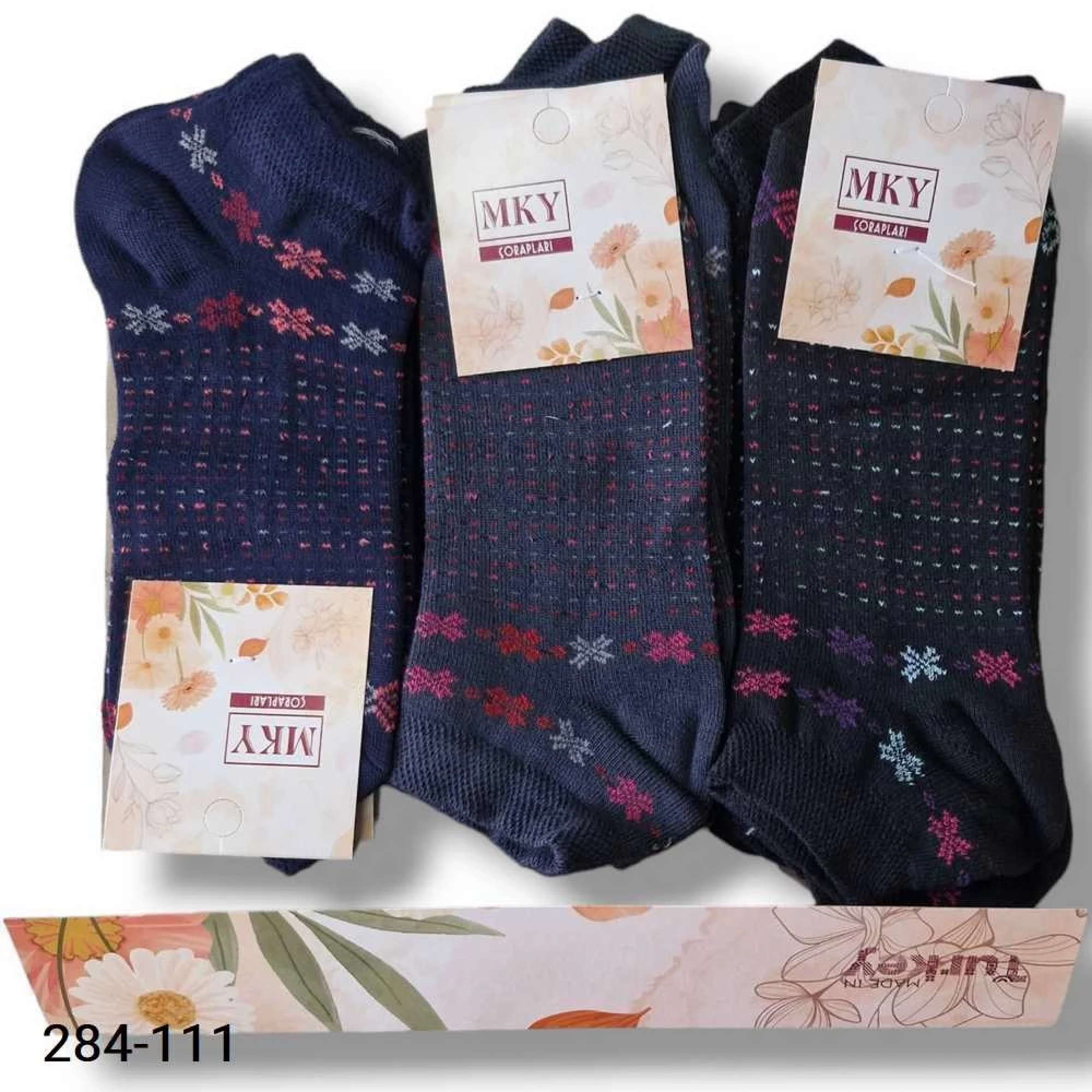 MKY Bayan Patik Çorap (12 Çift)  284-111