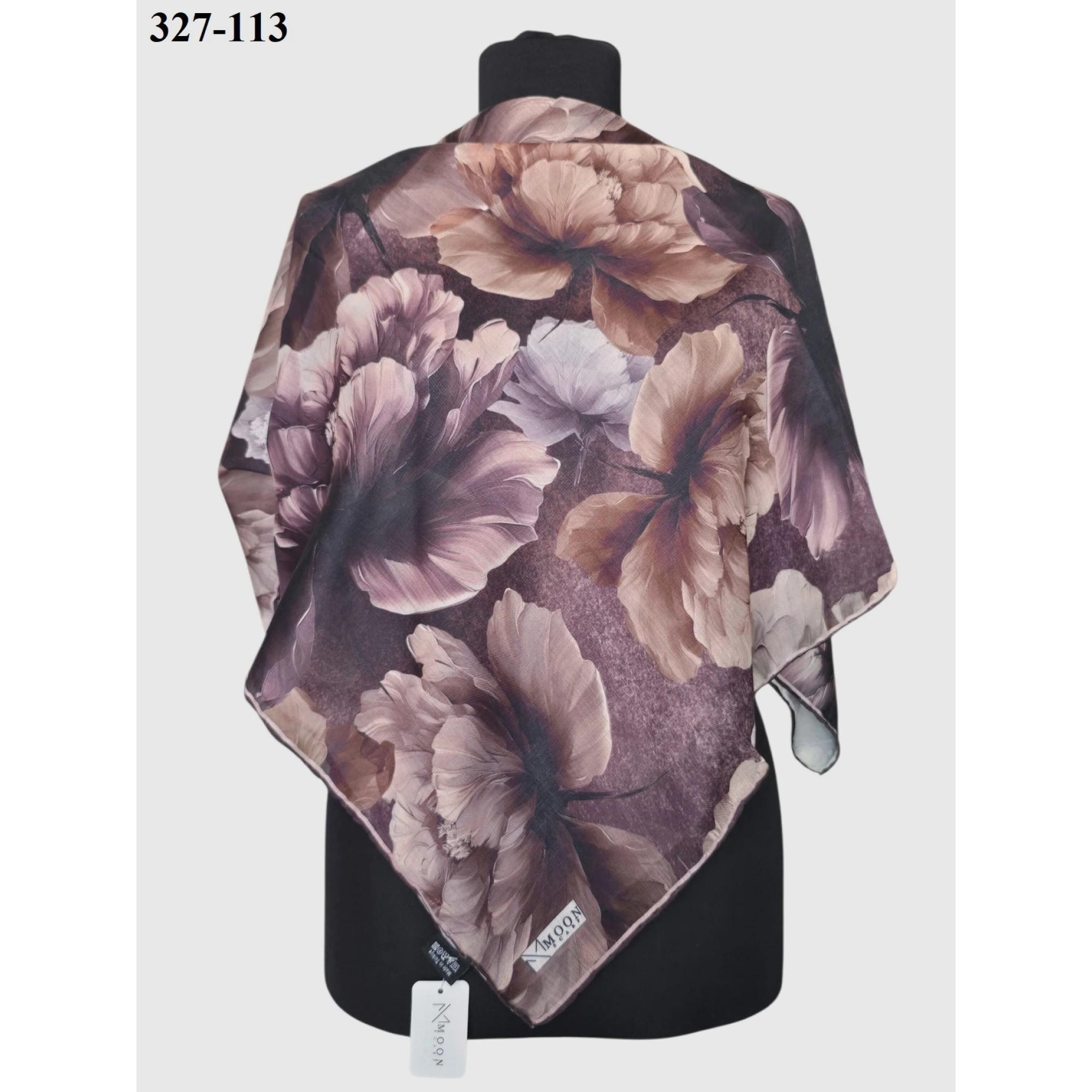 MoonScarf Soft Pamuk Eşarp (Kahverengi) 327-113