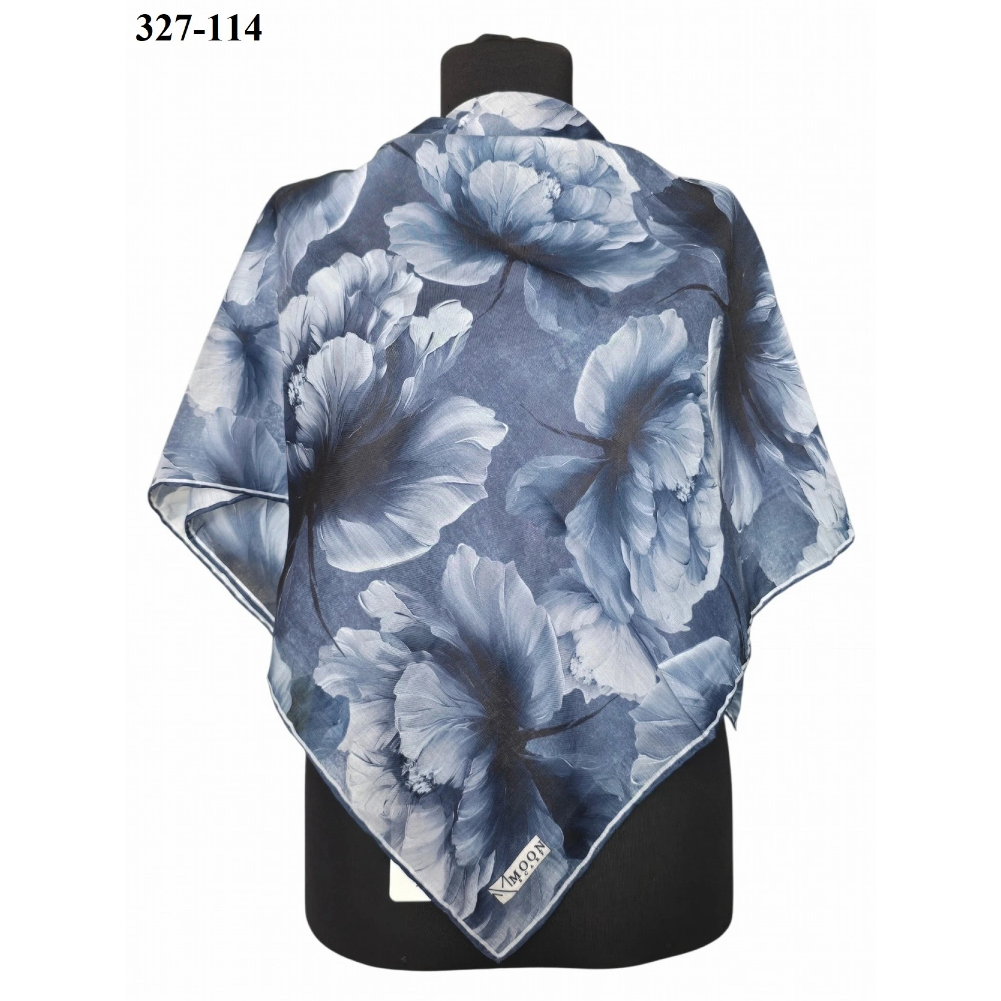 MoonScarf Soft Pamuk Eşarp (Gri) 327-114