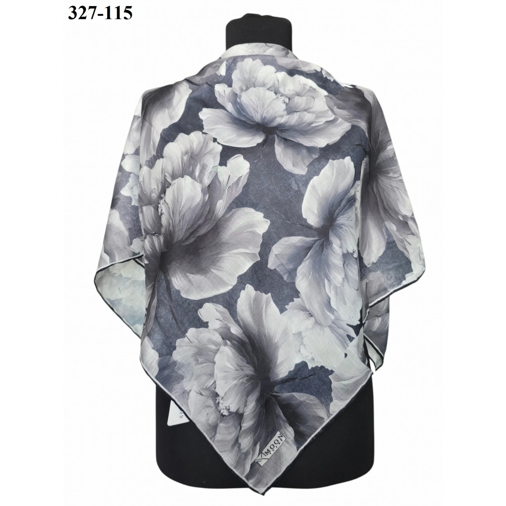 MoonScarf Soft Pamuk Eşarp (Gri) 327-115