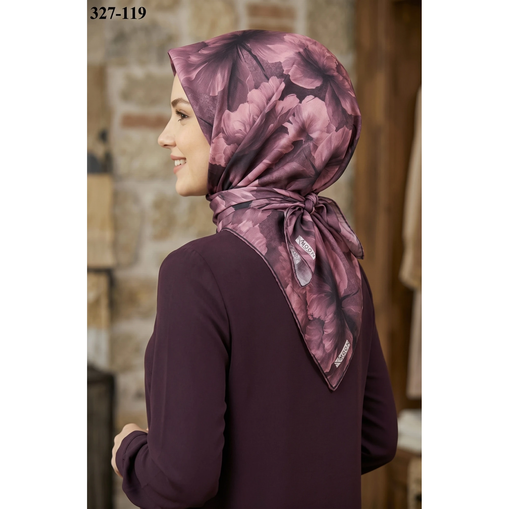 MoonScarf Soft Pamuk Eşarp (K. Gülkurusu) 327-119