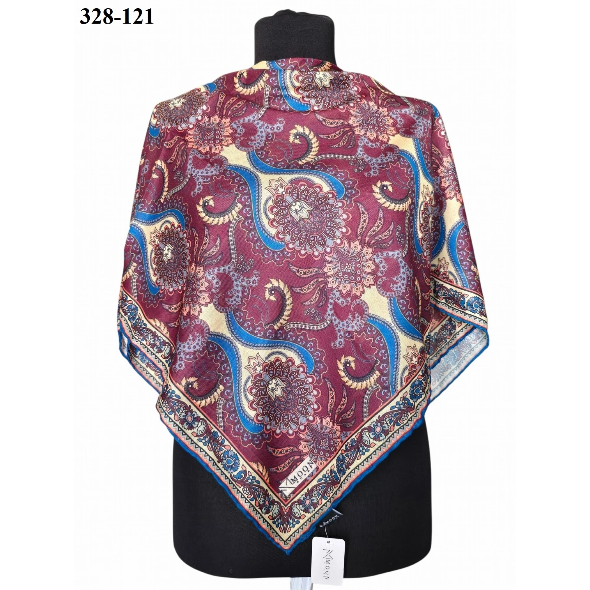 MoonScarf Soft Pamuk Eşarp (Bordo) 328-121
