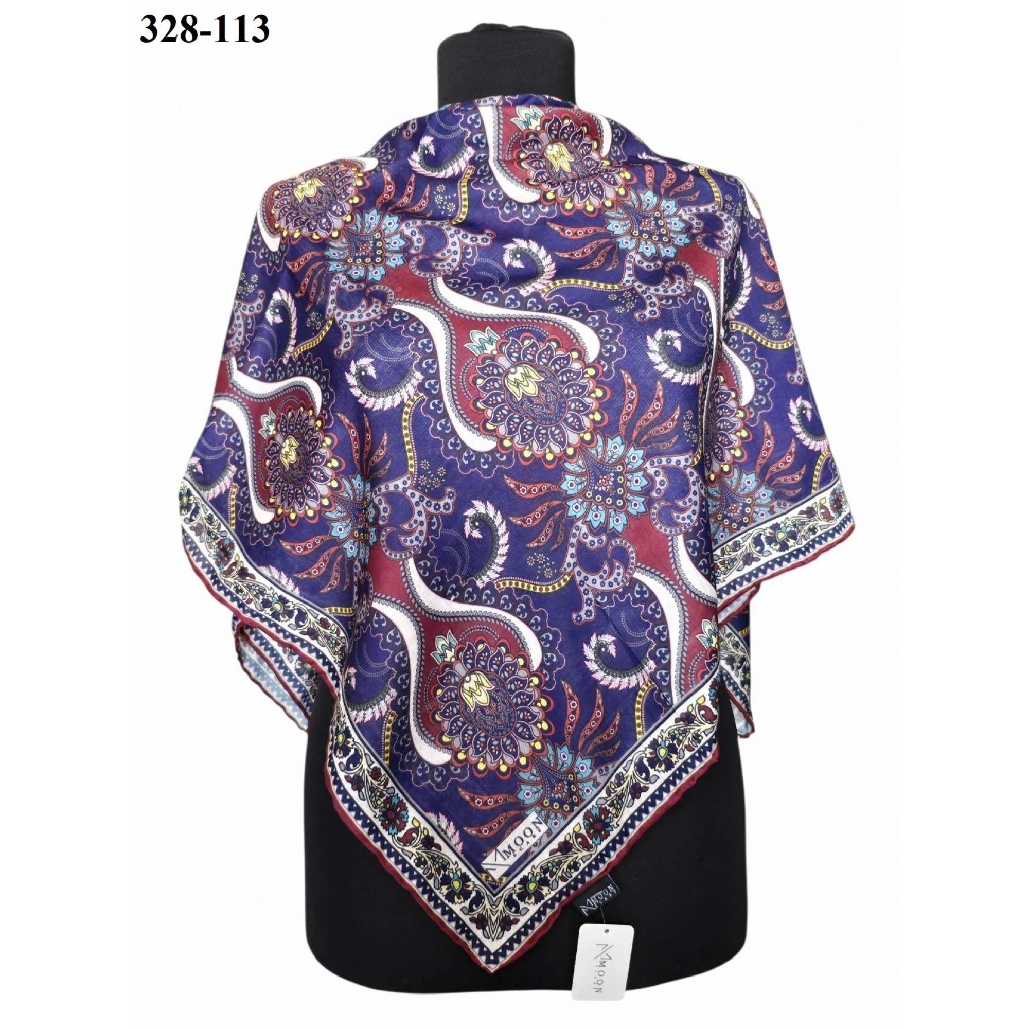 MoonScarf Soft Pamuk Eşarp (Lacivert) 328-113