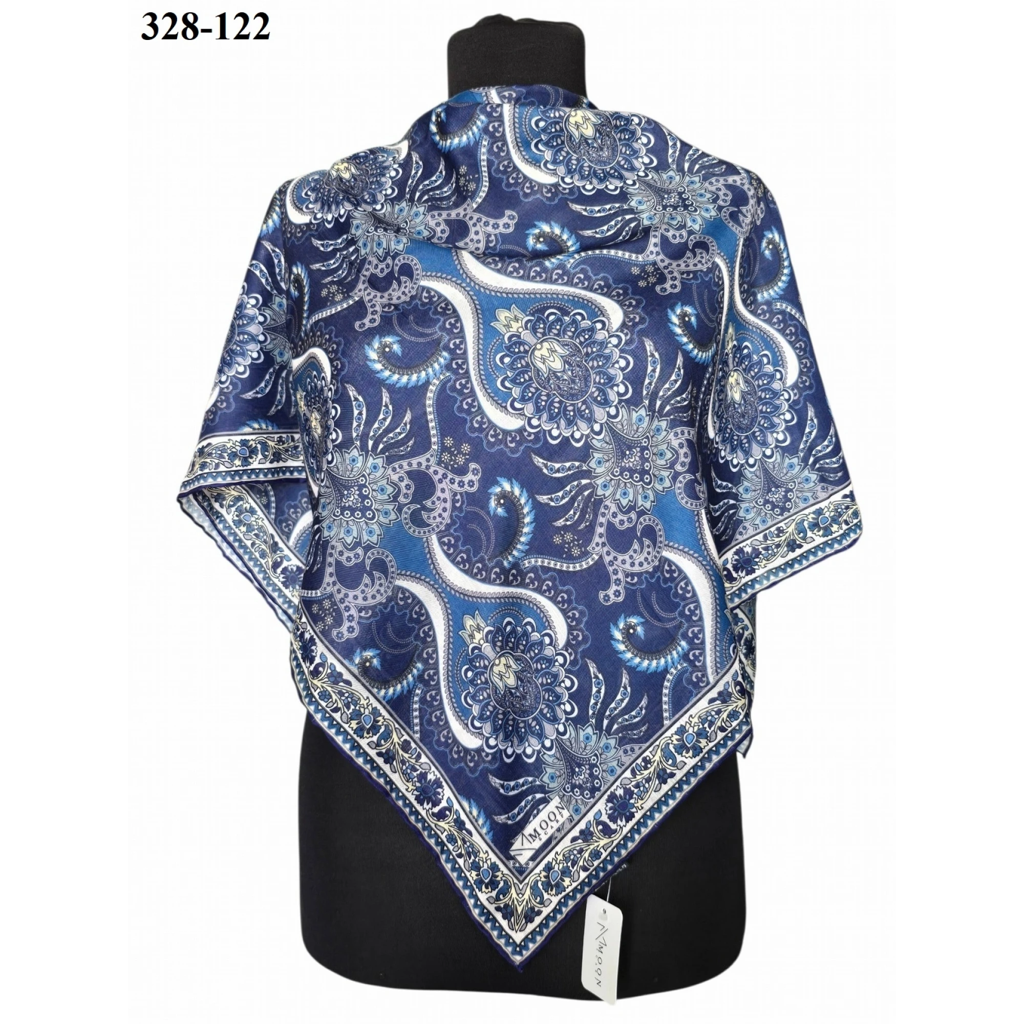 MoonScarf Soft Pamuk Eşarp (Lacivert) 328-122
