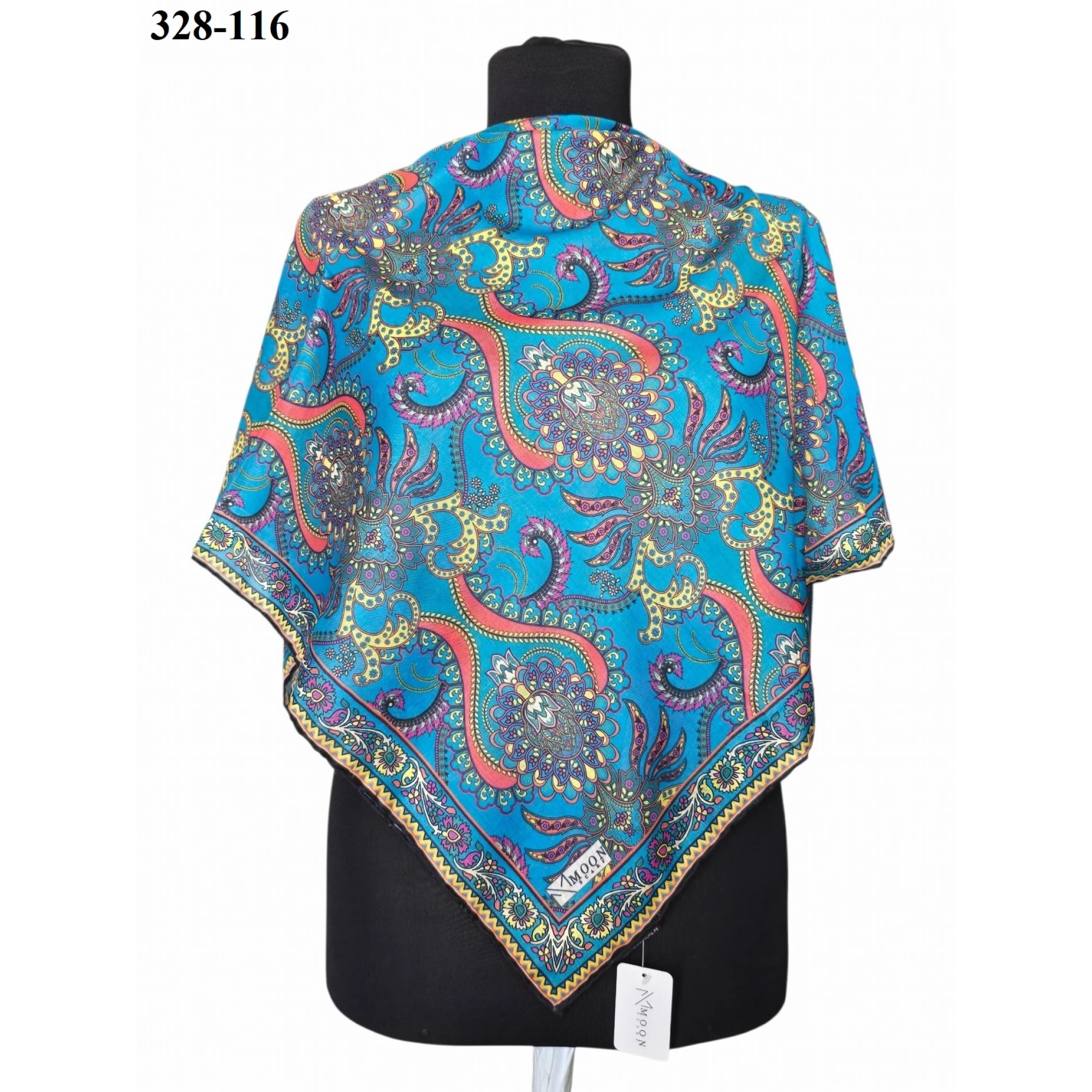 MoonScarf Soft Pamuk Eşarp (Mavi) 328-116