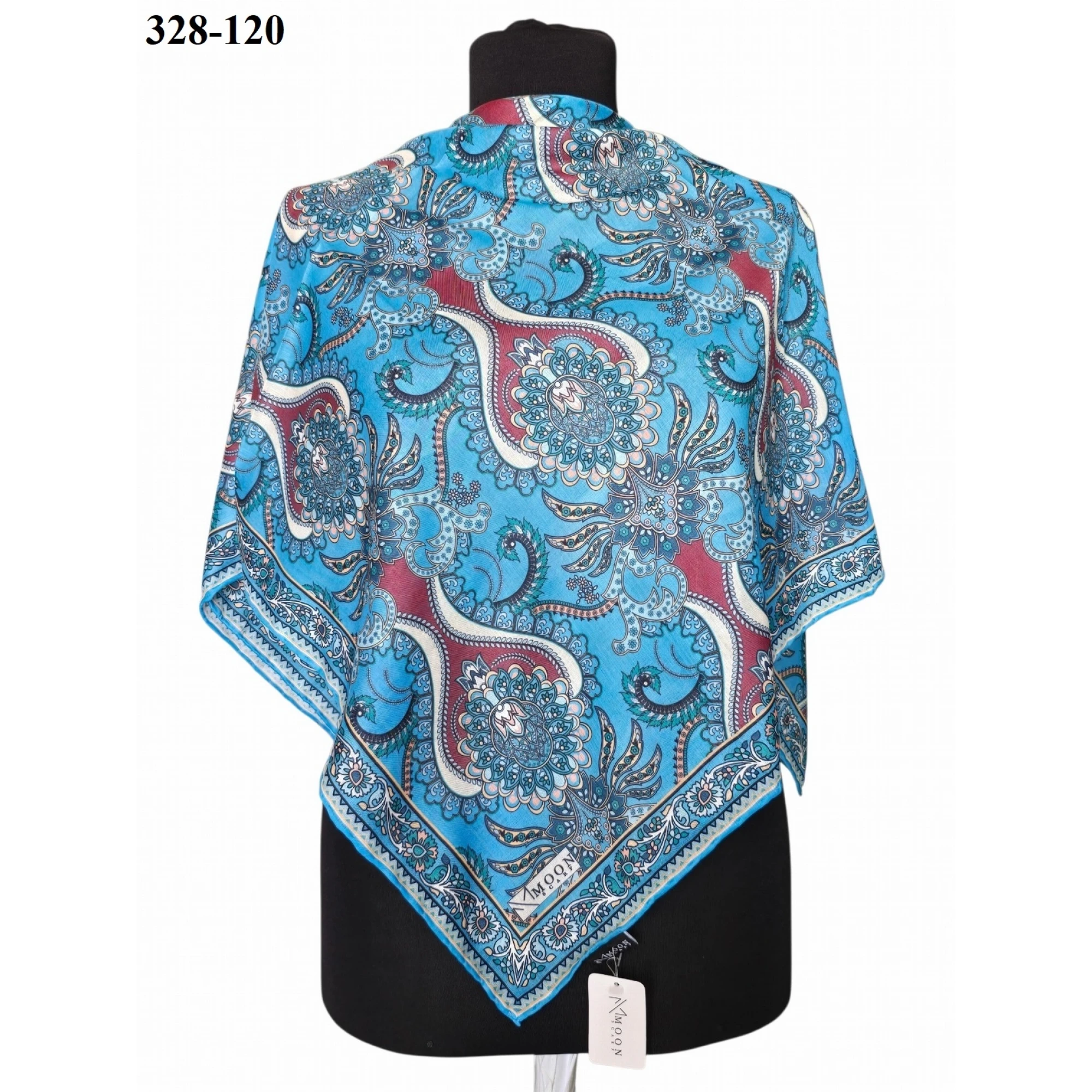 MoonScarf Soft Pamuk Eşarp (Mavi) 328-120
