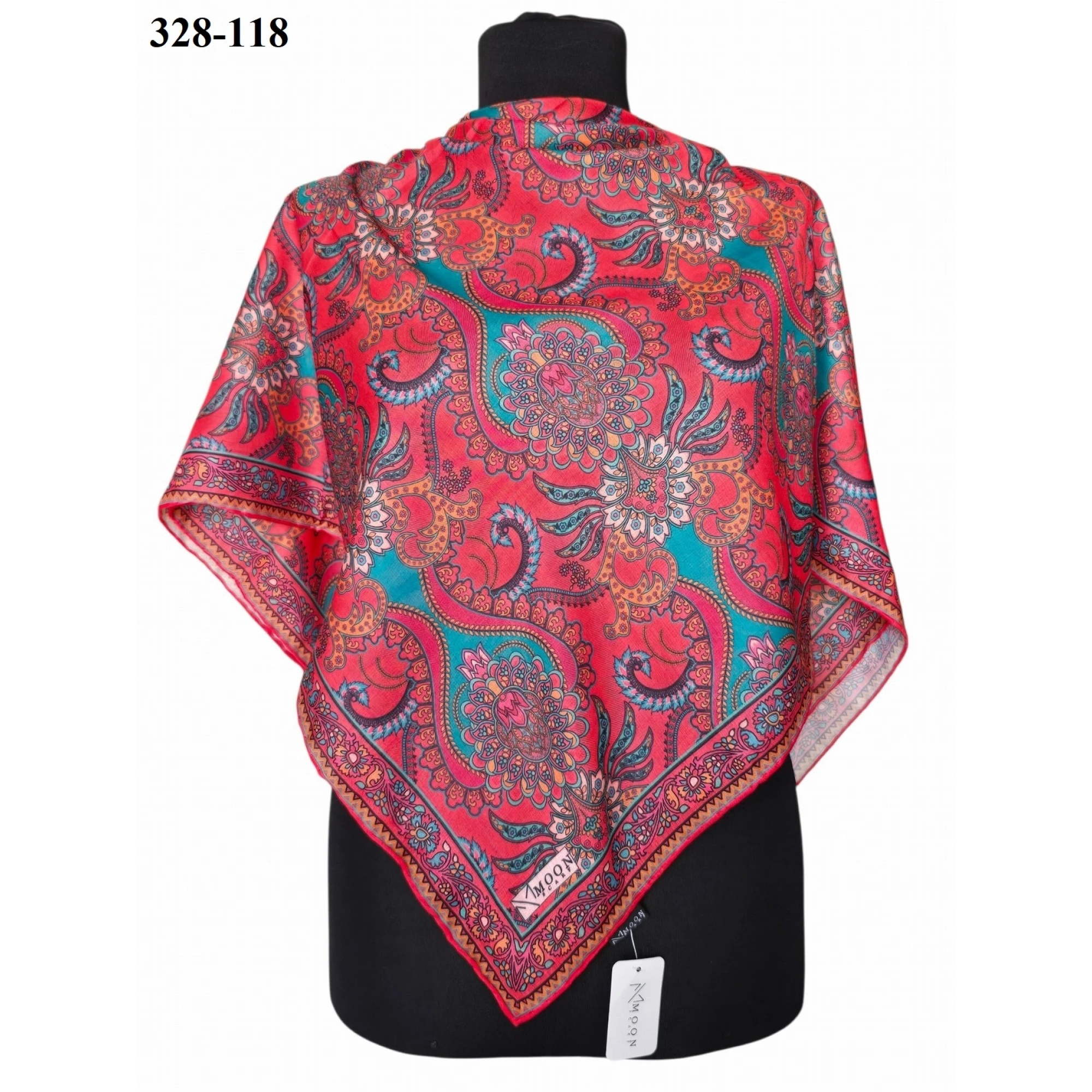 MoonScarf Soft Pamuk Eşarp (Mercan) 328-118
