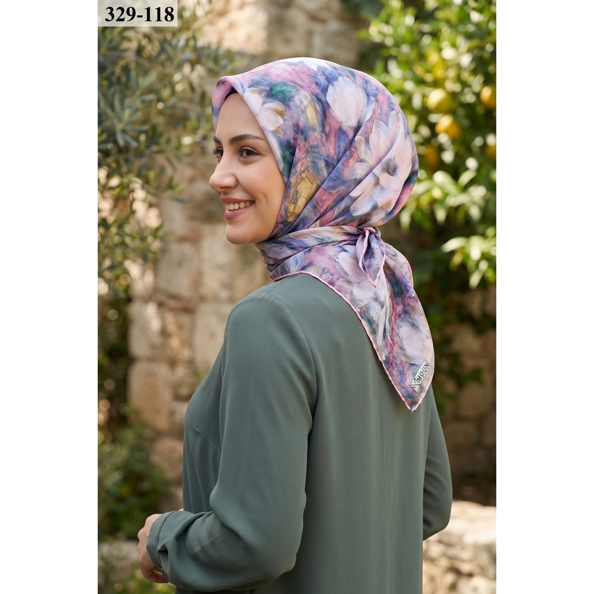 MoonScarf Soft Pamuk Eşarp (Soft Pembe) 329-118