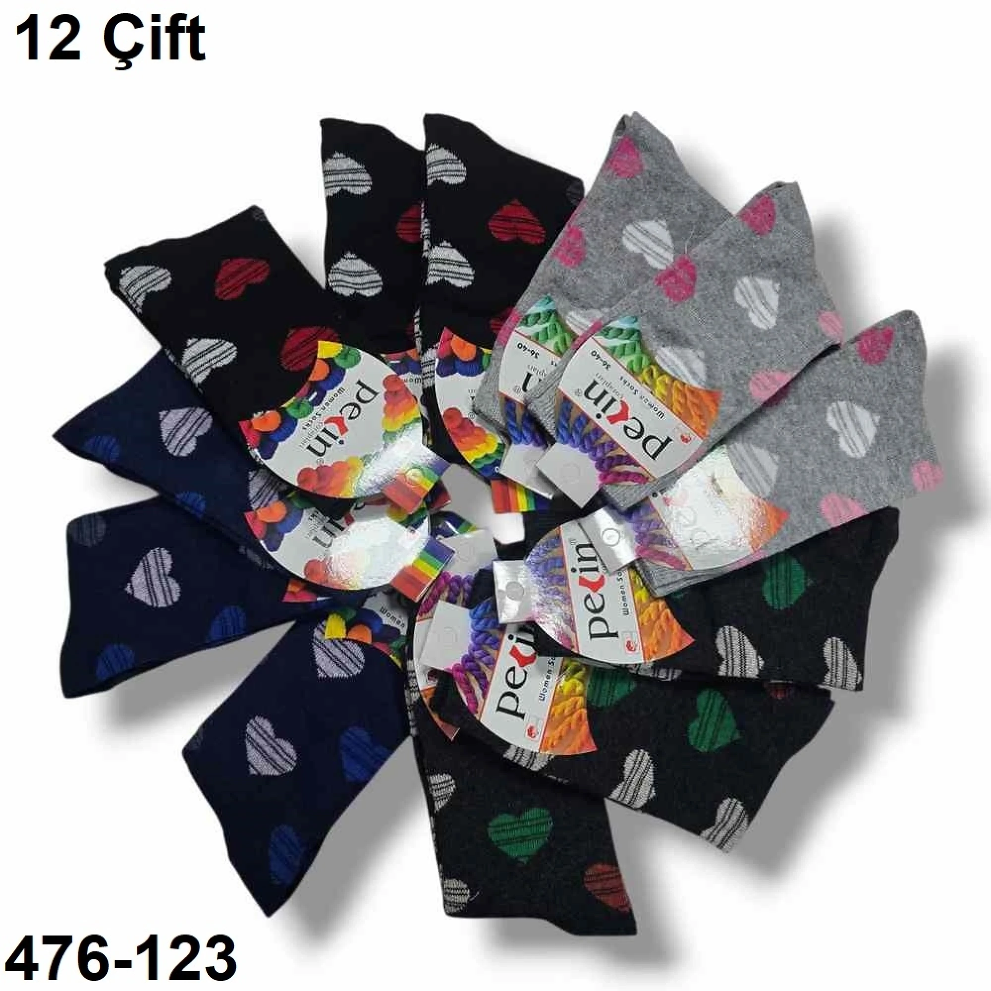 Pelin Bayan Soket Çorap Parfümlü (12 Çift ) 476-123