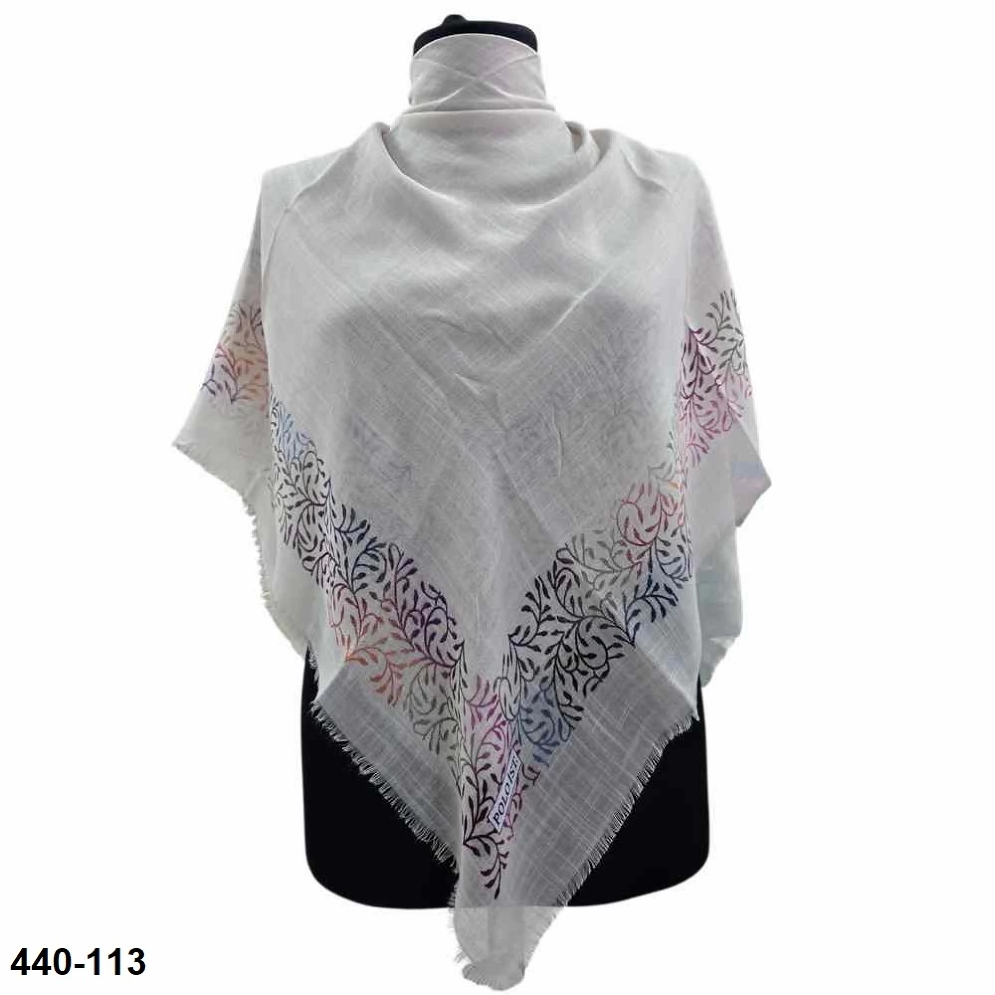 Polo İst Desenli Flamlı Eşarp 440-113