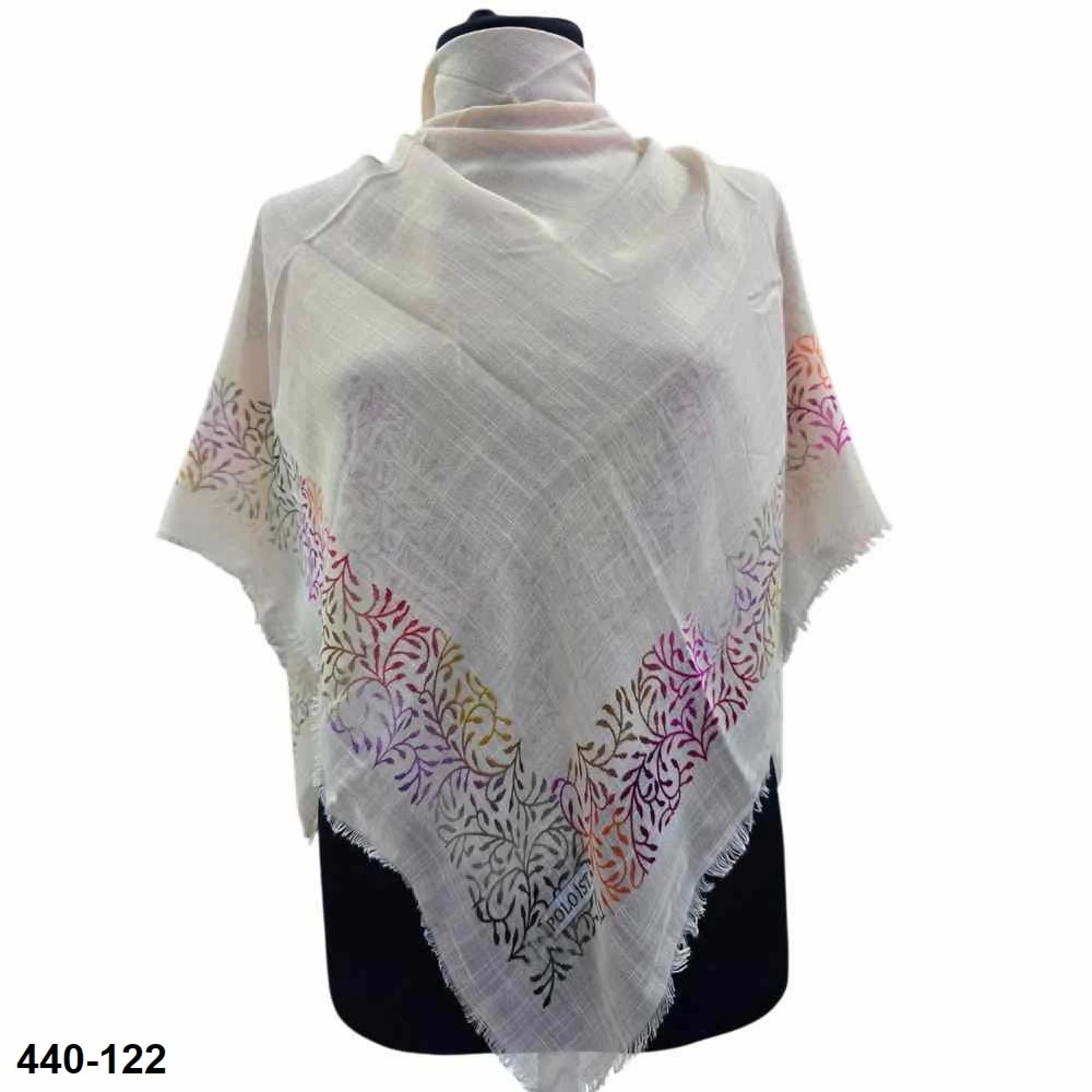 Polo İst Desenli Flamlı Eşarp 440-122