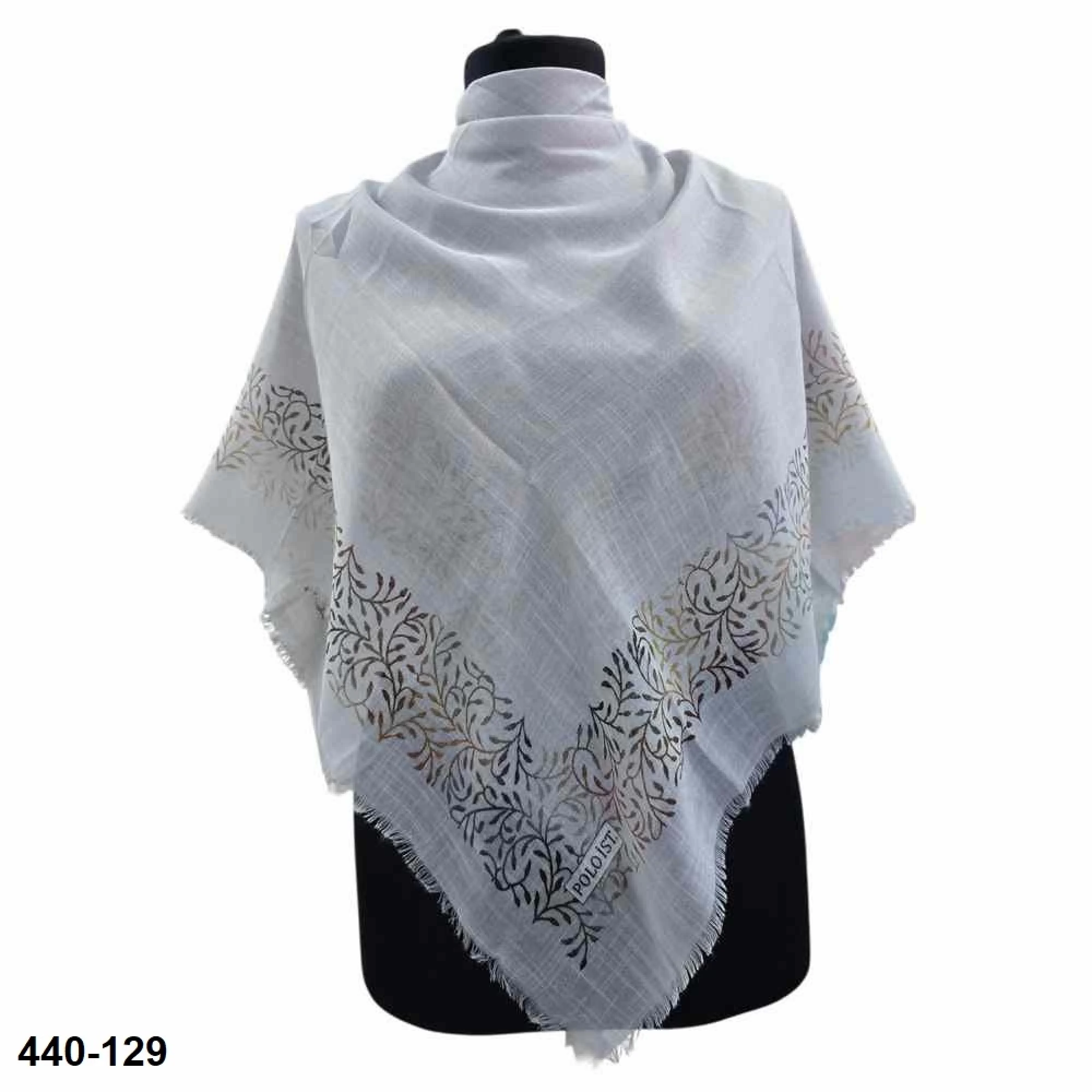 Polo İst Desenli Flamlı Eşarp 440-129
