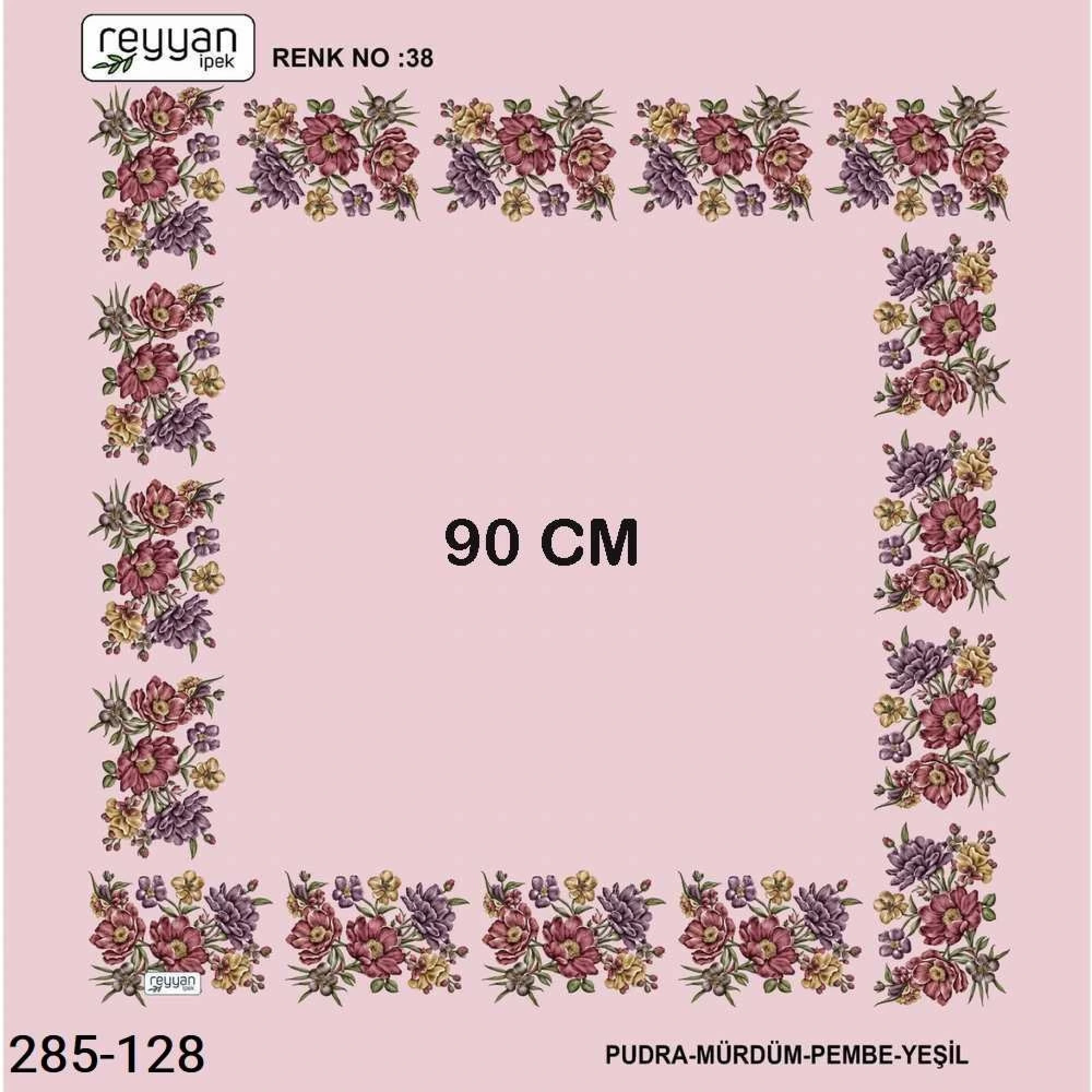Reyyan İpek 90 CM İçi Boş Oyalık Yazma 285-128