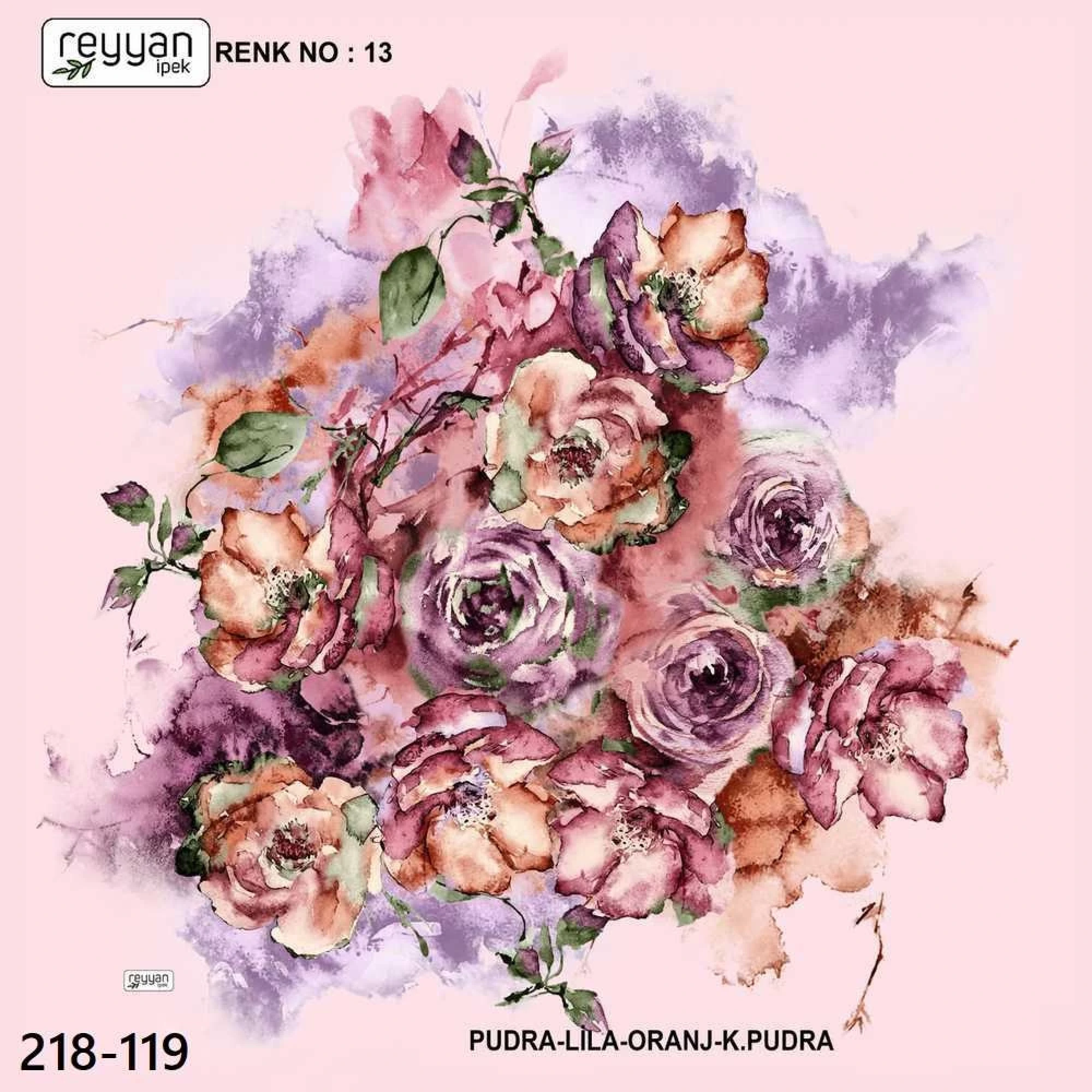 Reyyan İpek Desenli Oyalık Yazma 218-119